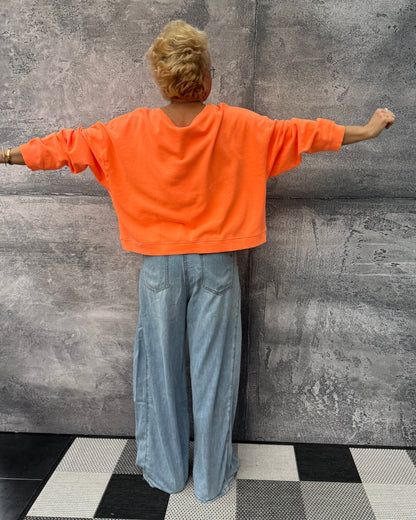 Oversized Sweatshirt GRAZ in Neon Orange