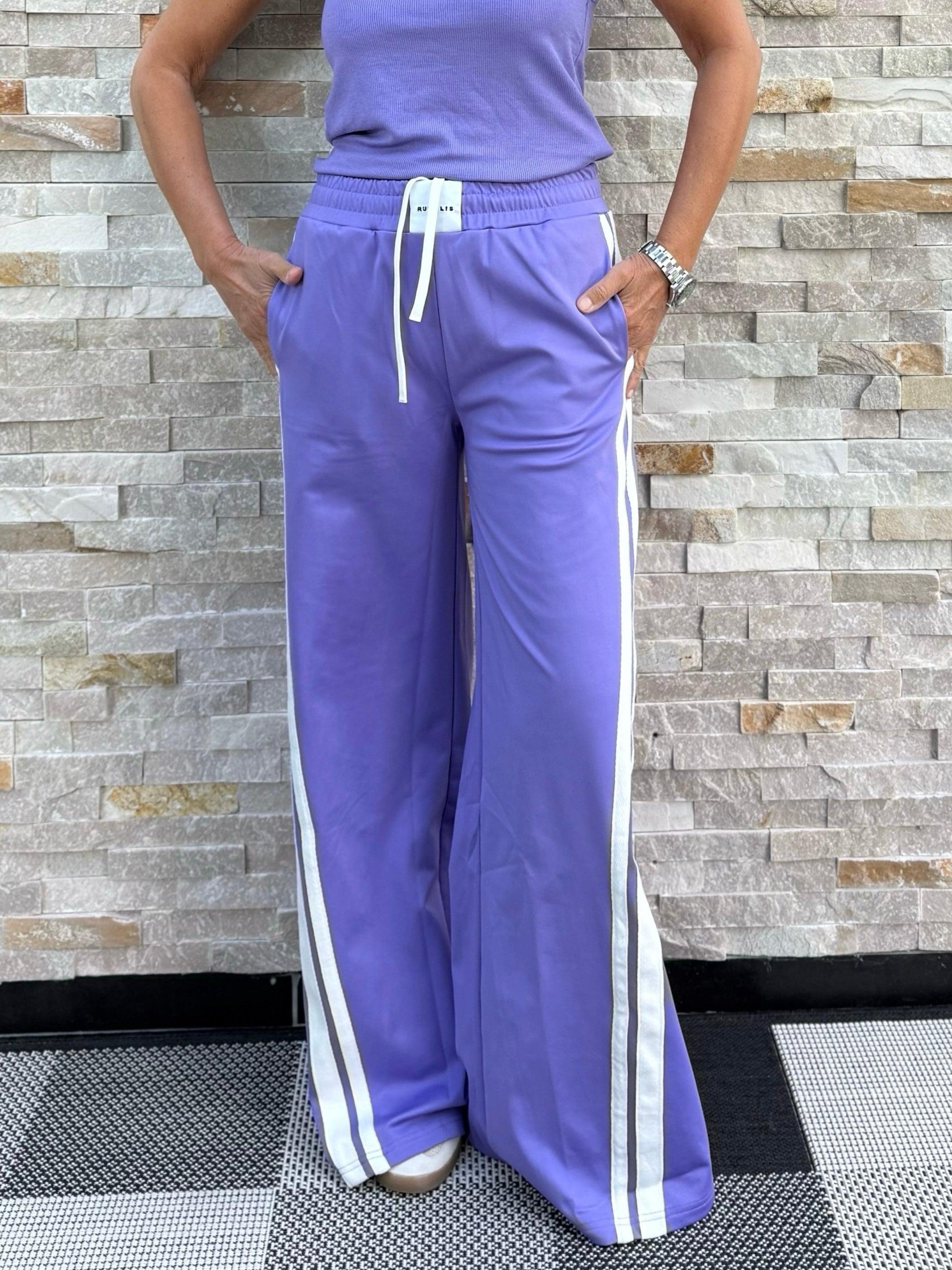 Jogg Pant PENNI mit Streifen in Violet