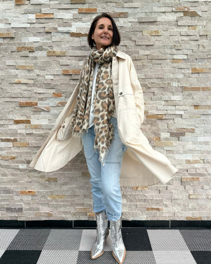 Overshirt Jacke Hellbeige
