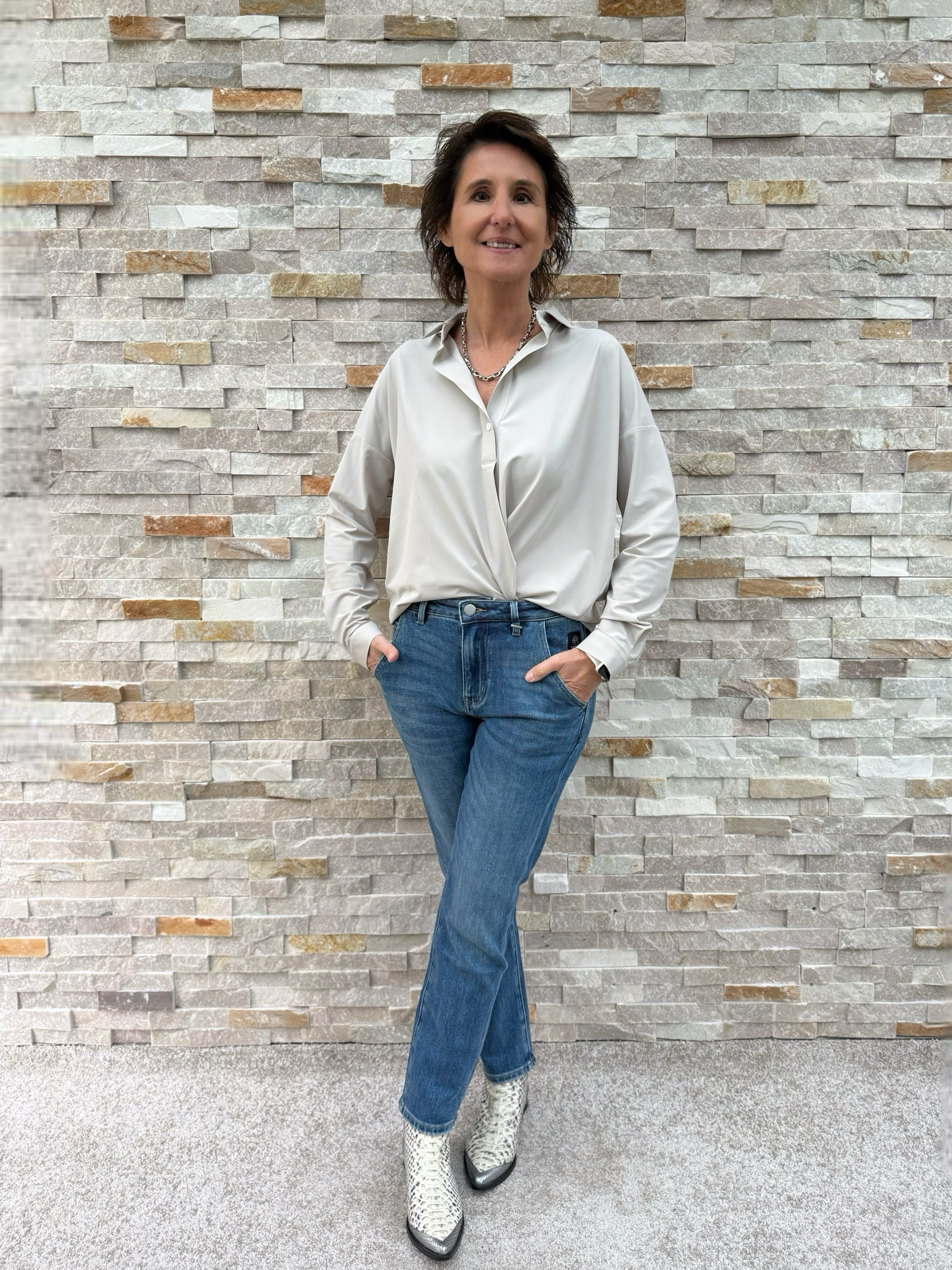Chino Jeans JACKY in Maya Blue