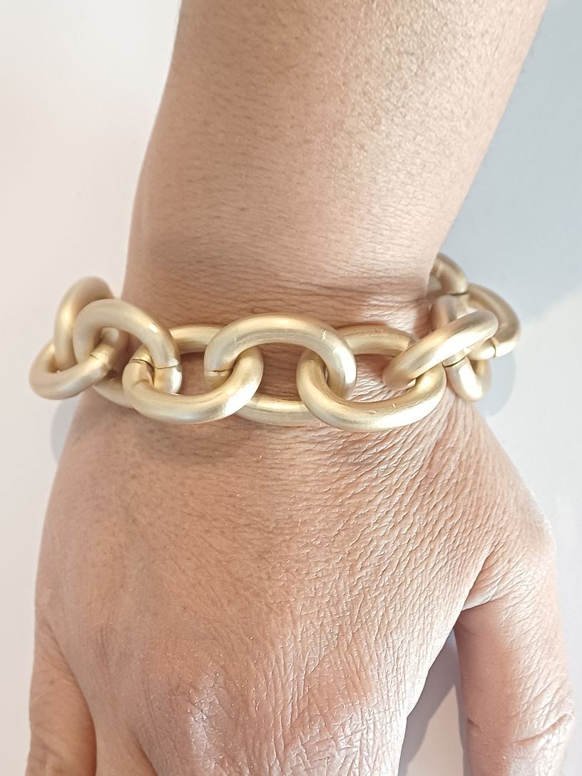 Alevà Bijoux Armband Nisida Big Opaque in matt Gold
