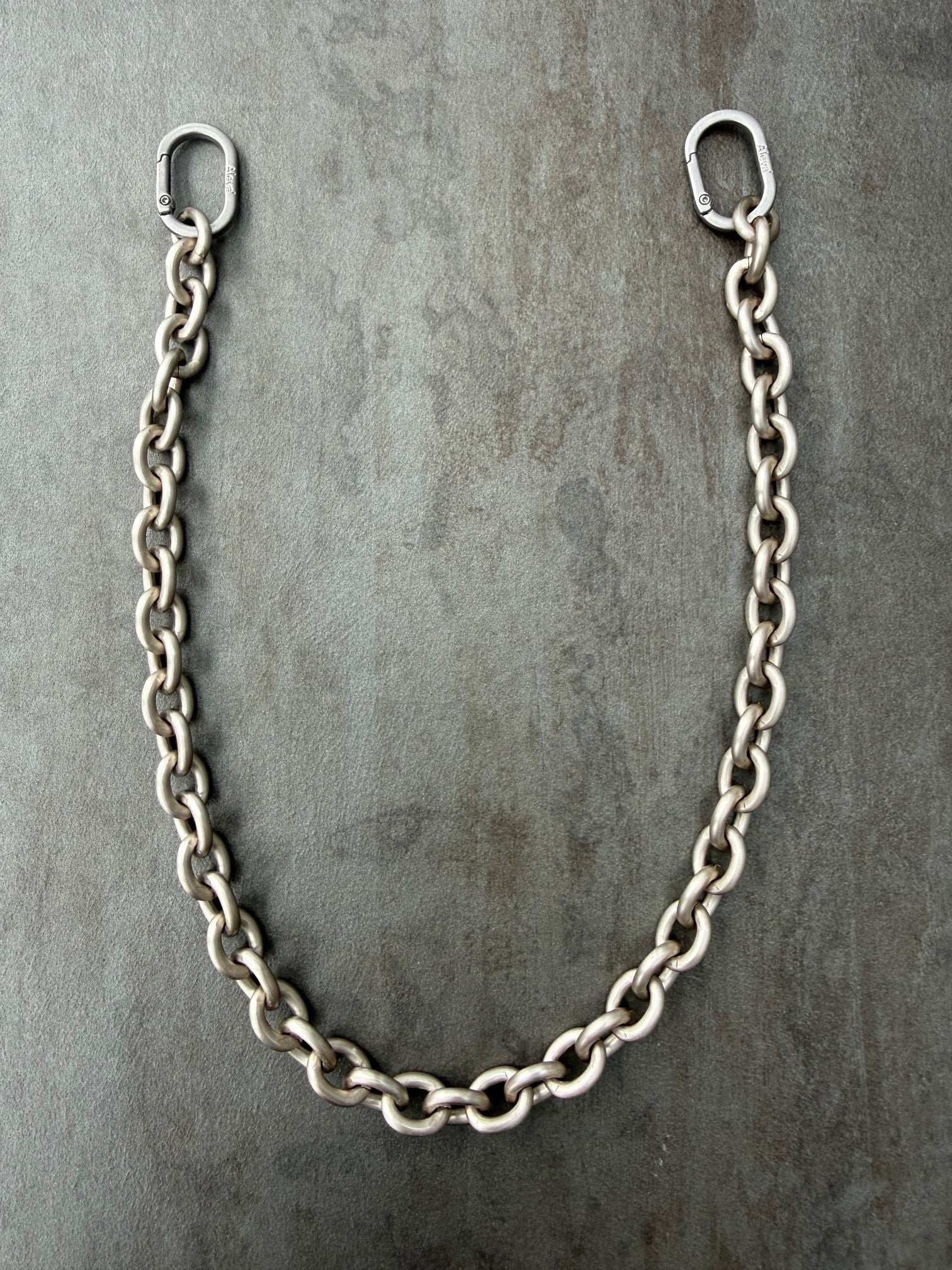 Hosenkette Silber Matt