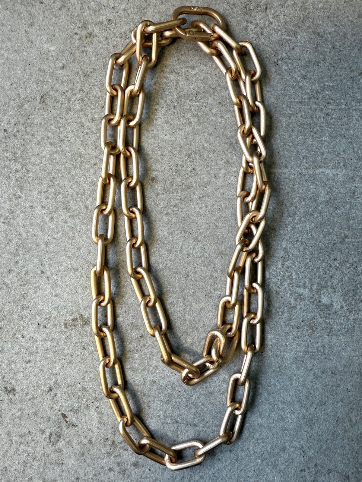 Long necklace Sorrento slim 90cm gold plated matte