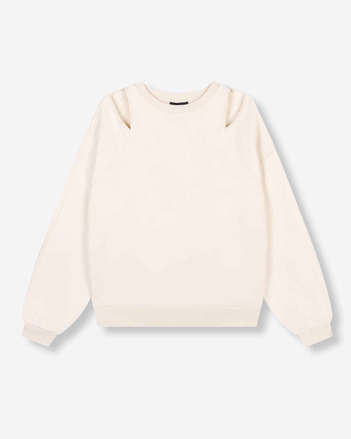 Cut out Sweatshirt in Cream