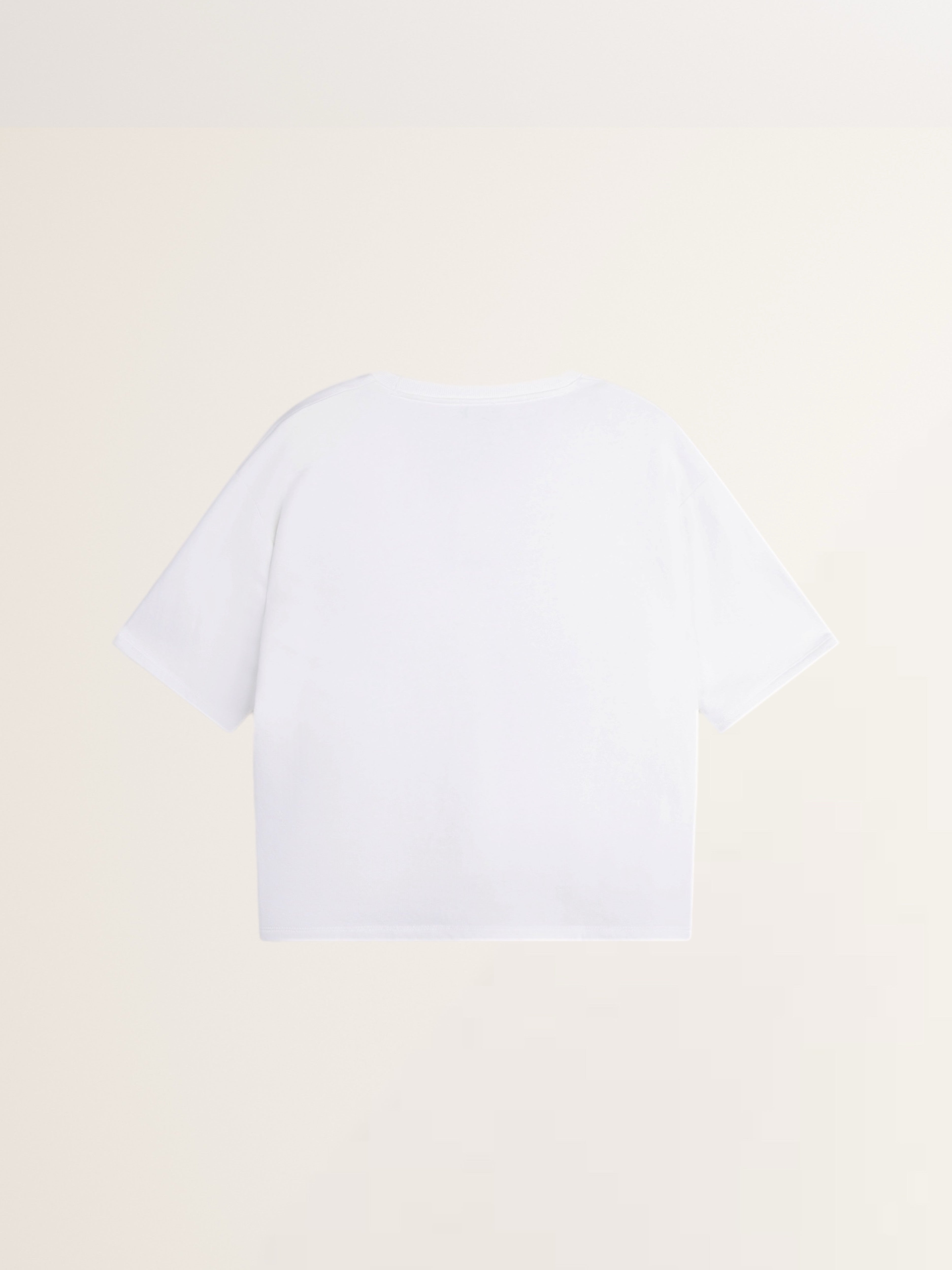 Oversized V-Neck Sweatshirt in Off-White