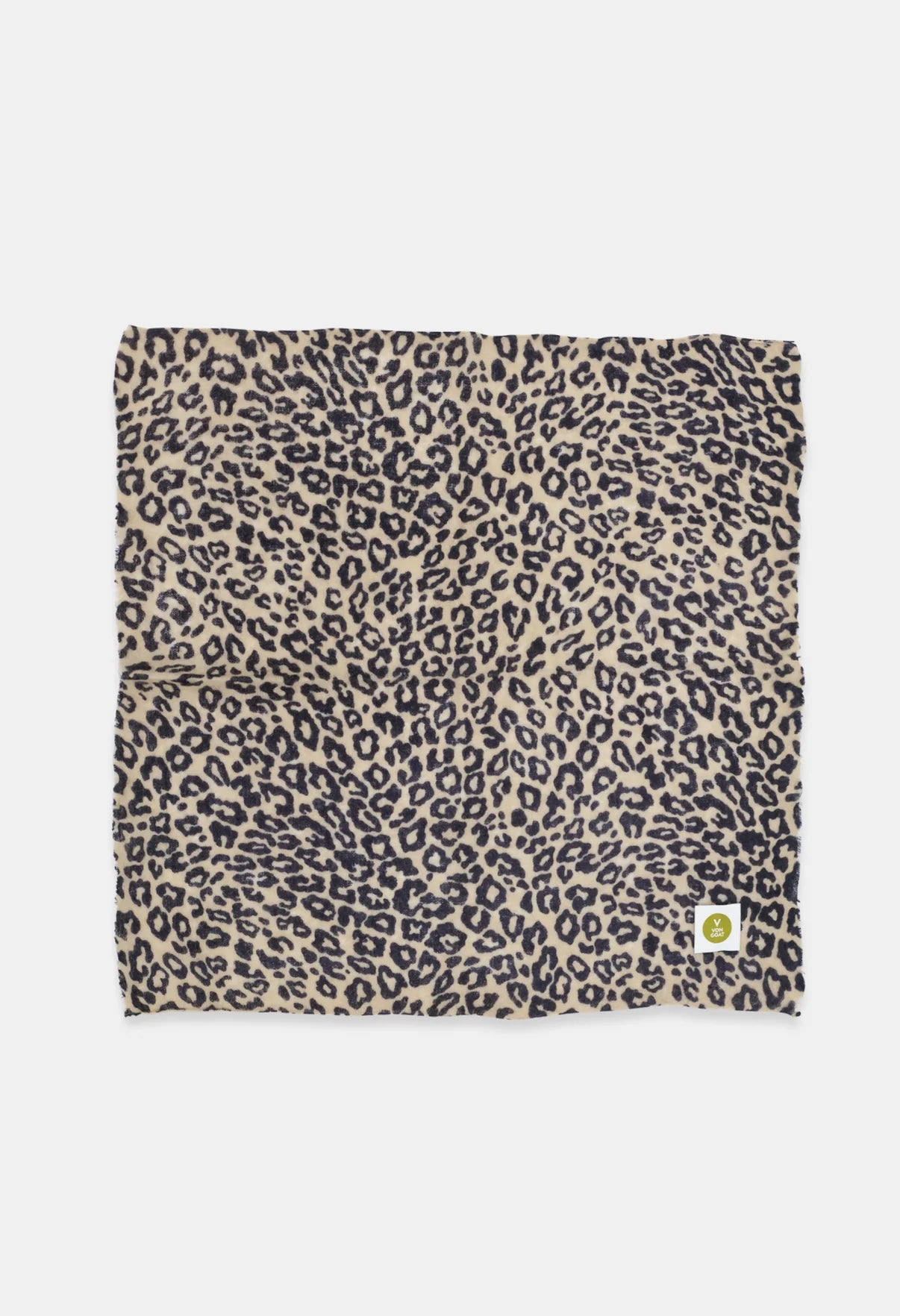 Cashmere Bandana LEO Latte/ Dark Navy