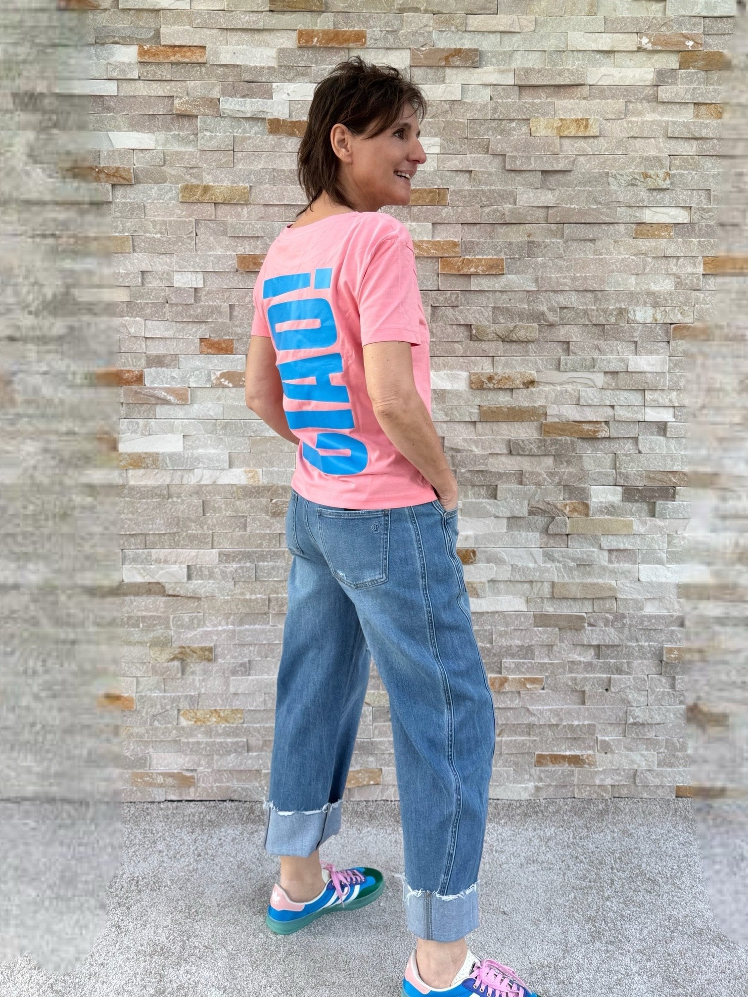 T-Shirt CIAO! in Pink Joy