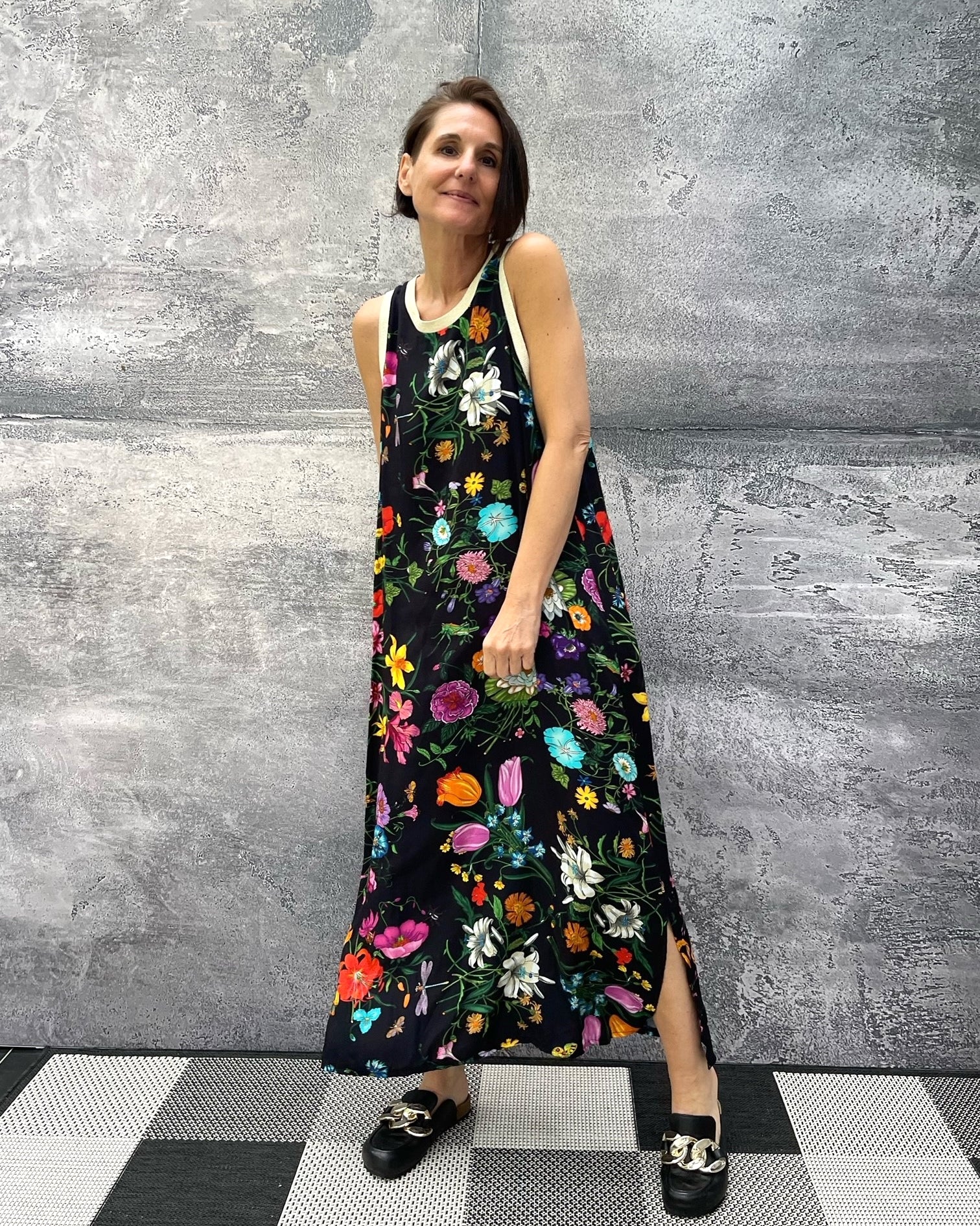 Maxikleid mit Blumenmuster