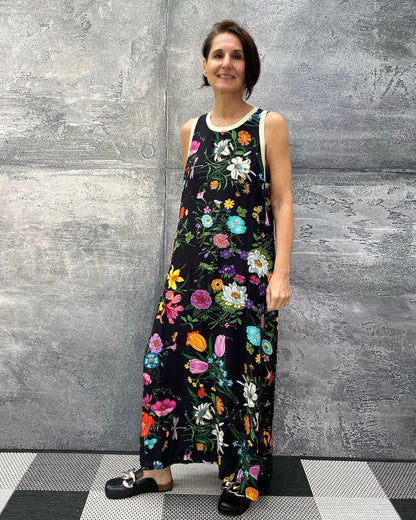 Maxikleid mit Blumenmuster