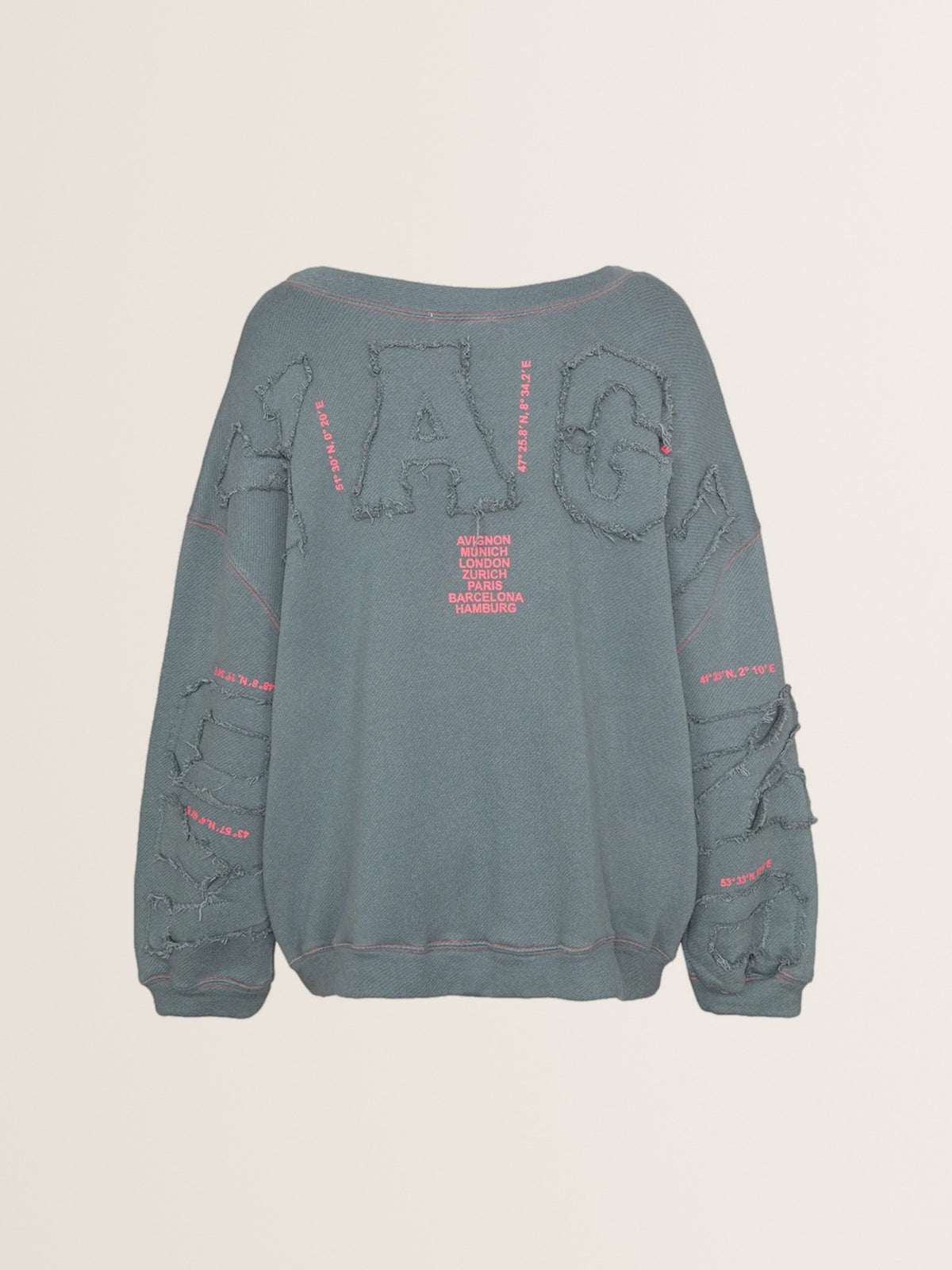 Oversized Sweatshirt SKY VOYAGING in Deep Sea