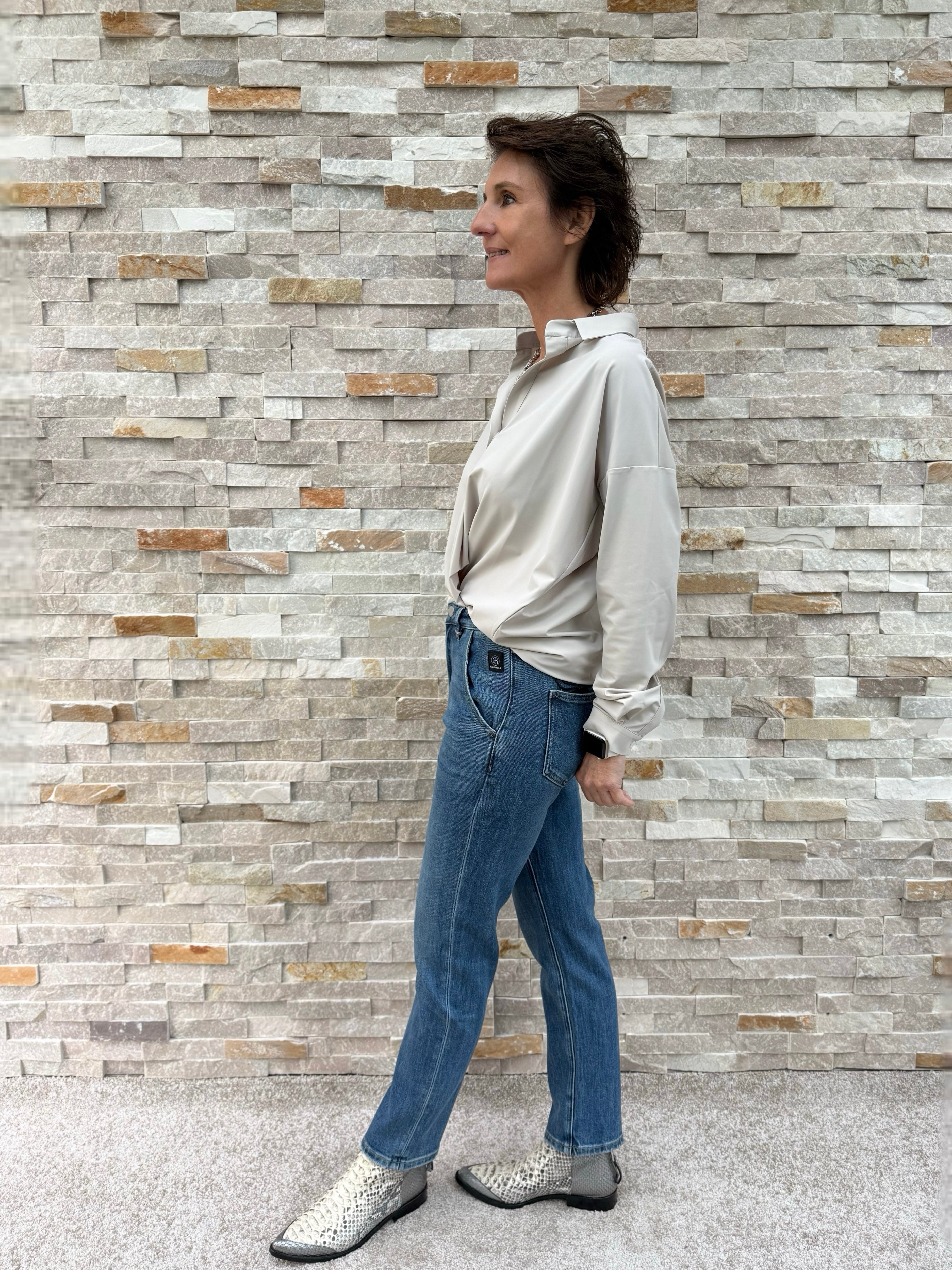 Chino Jeans JACKY in Maya Blue
