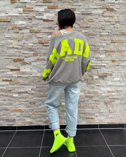 Oversized Sweatshirt SKY Paradise Rückendruck Rock Ridge