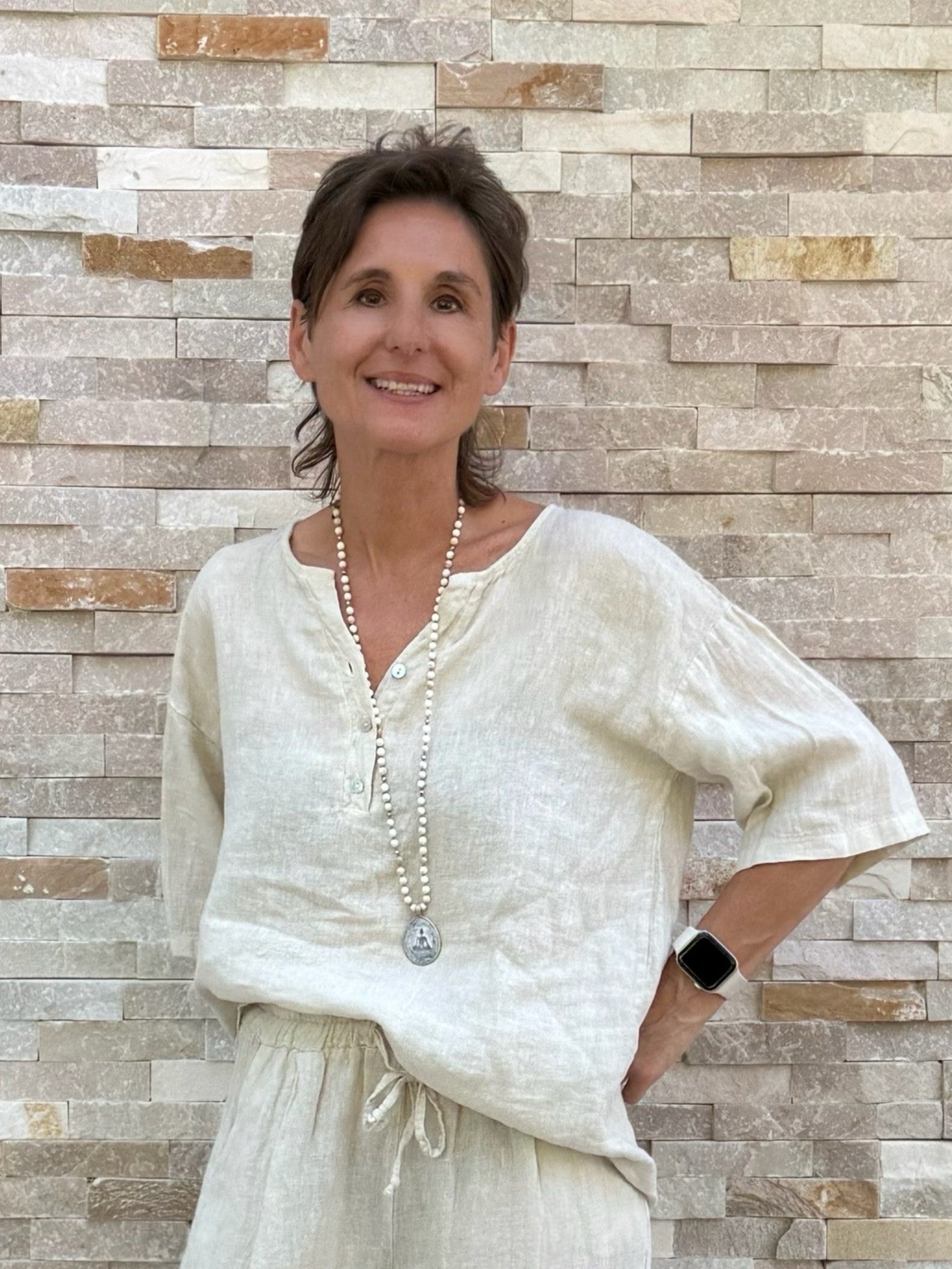 Linen blouse HENRY Sand