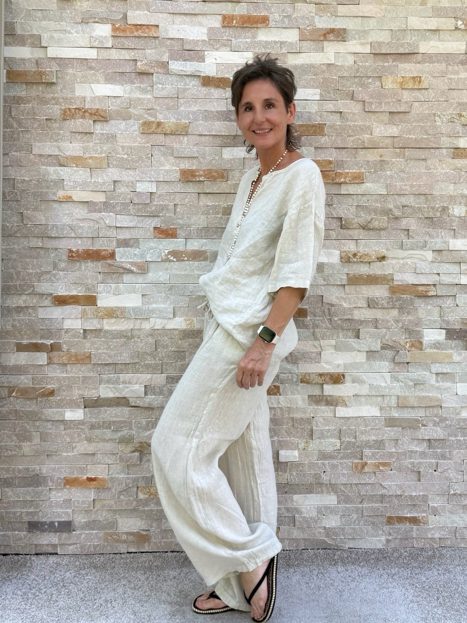 Linen blouse HENRY Sand