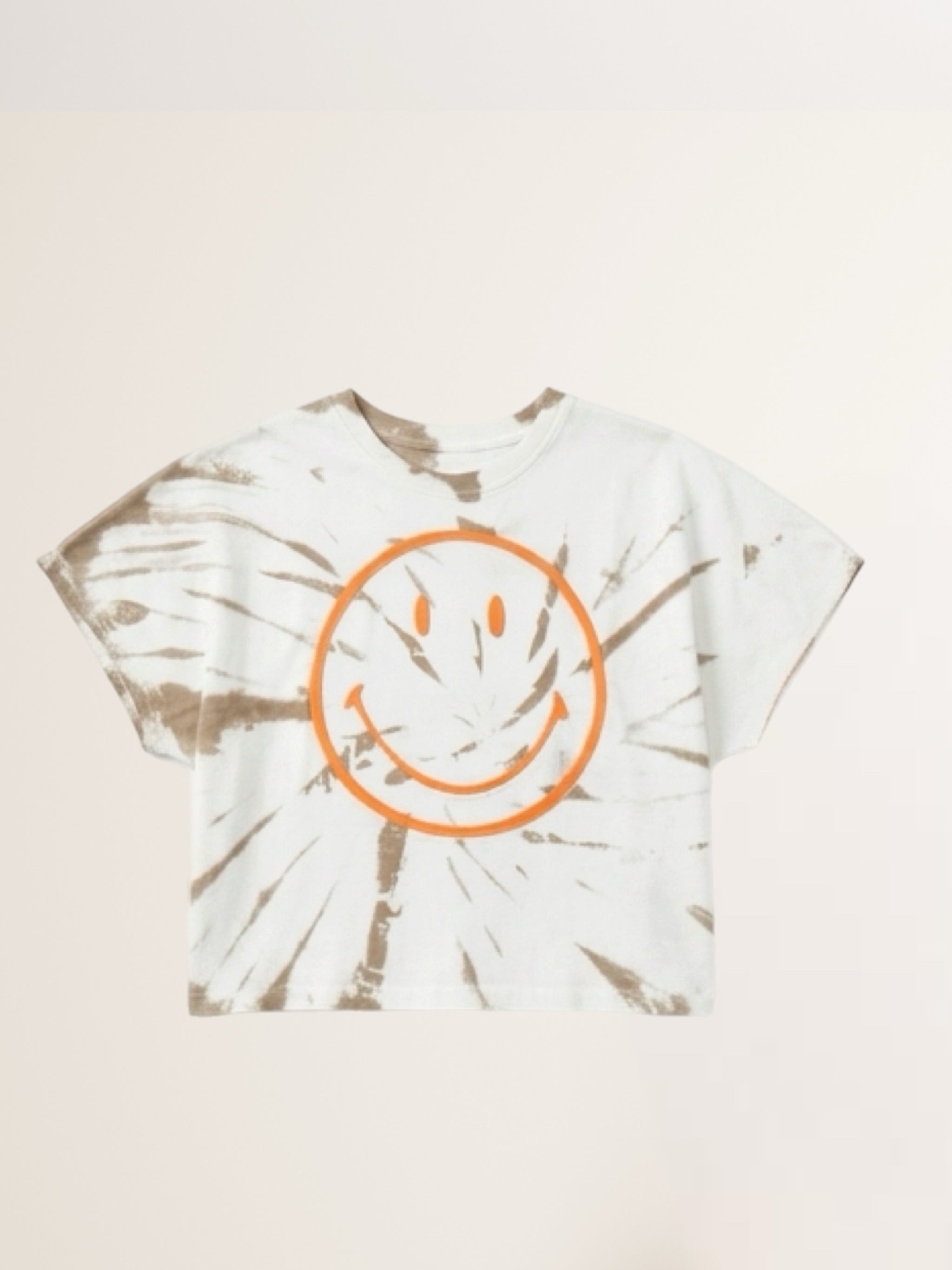 Smiley Sweater Tie-Dye in Ecru - Dessert
