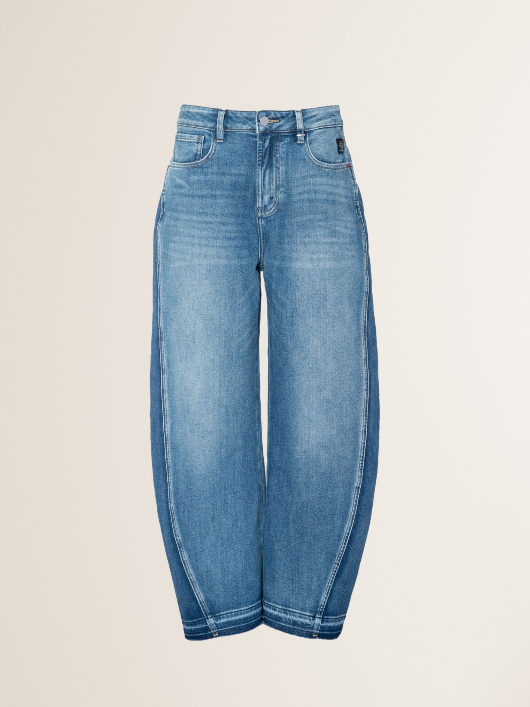 Barrel Jeans NORALIE Contrast Denim Blue