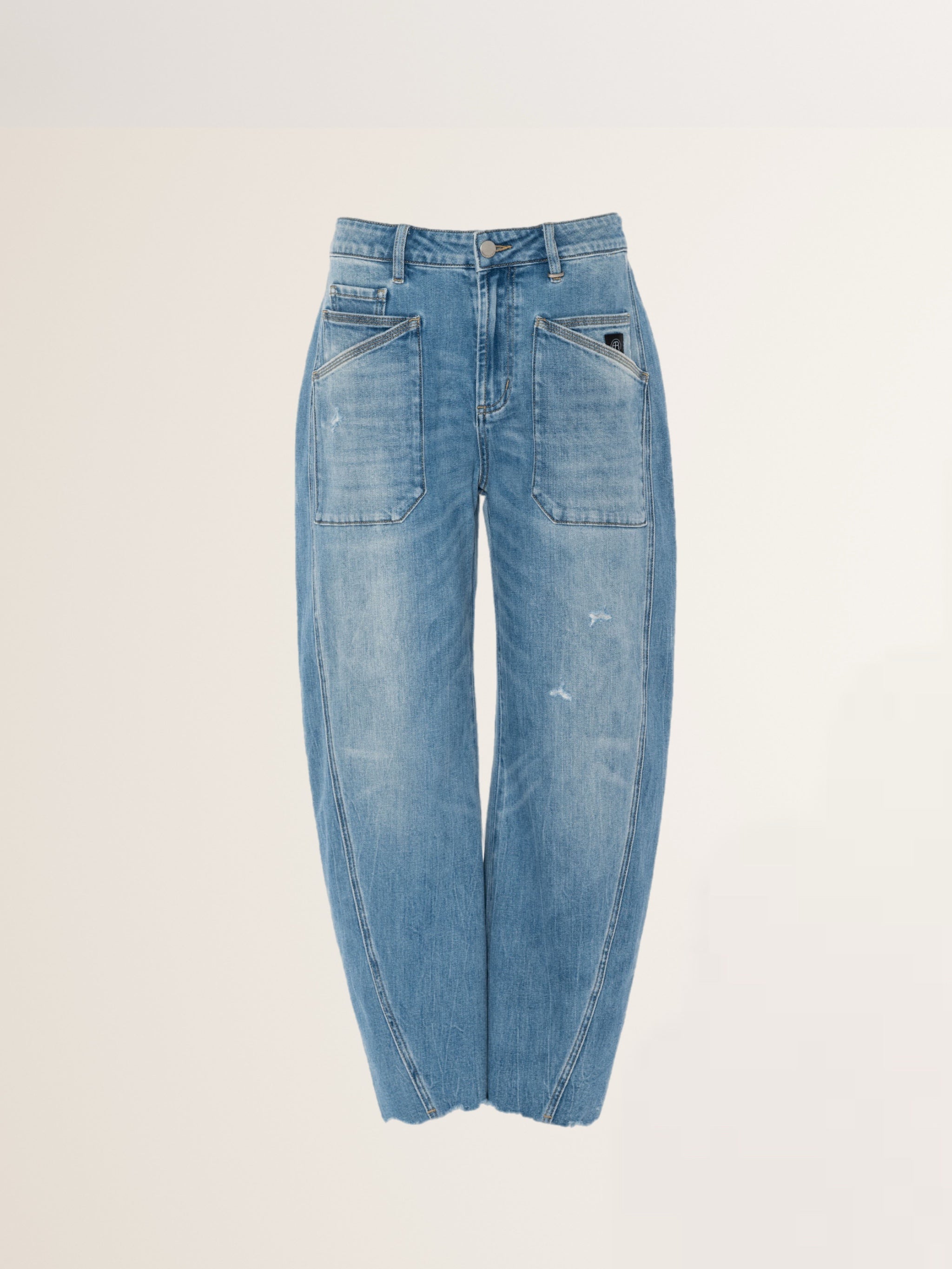 ISABELLA O-Shape Jeans in mount blue / mid blue