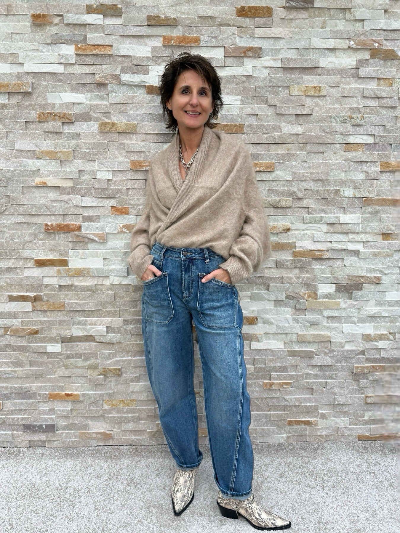 O-Shape Jeans ISABELLA in Domain Blue