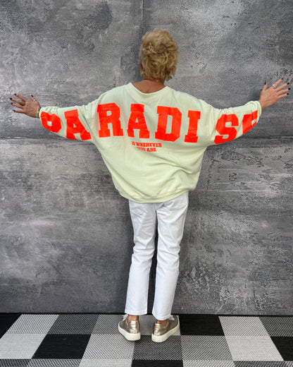 Oversized Sweatshirt SKY Paradise Rückendruck Dusty Meadow