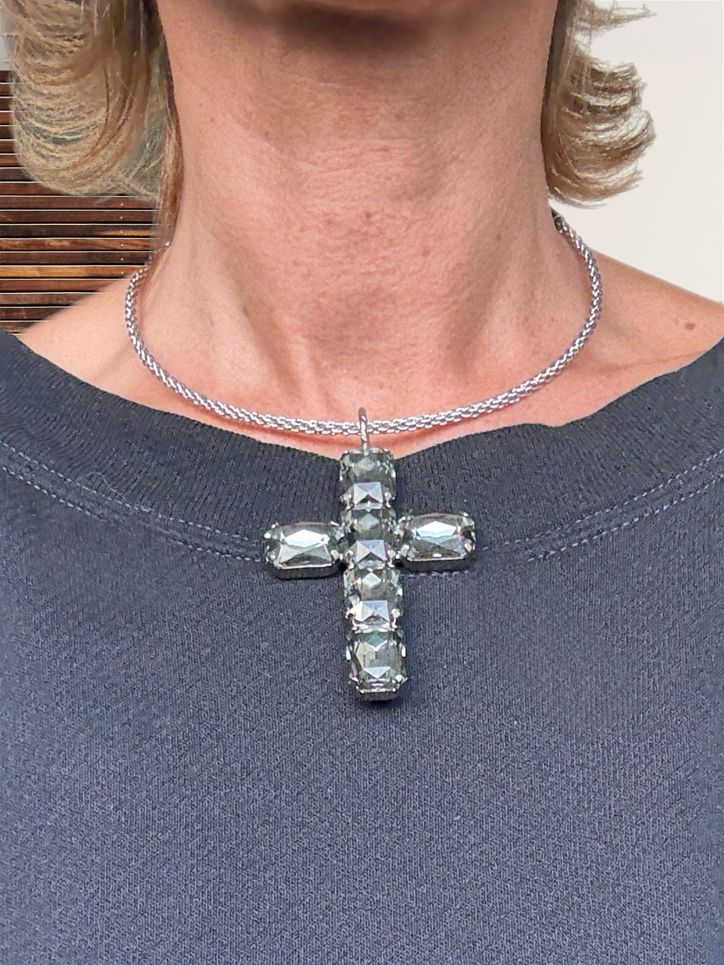 TORCHON ARGENTO necklace in silver