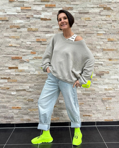 Oversized Sweatshirt SKY Paradise Rückendruck Rock Ridge