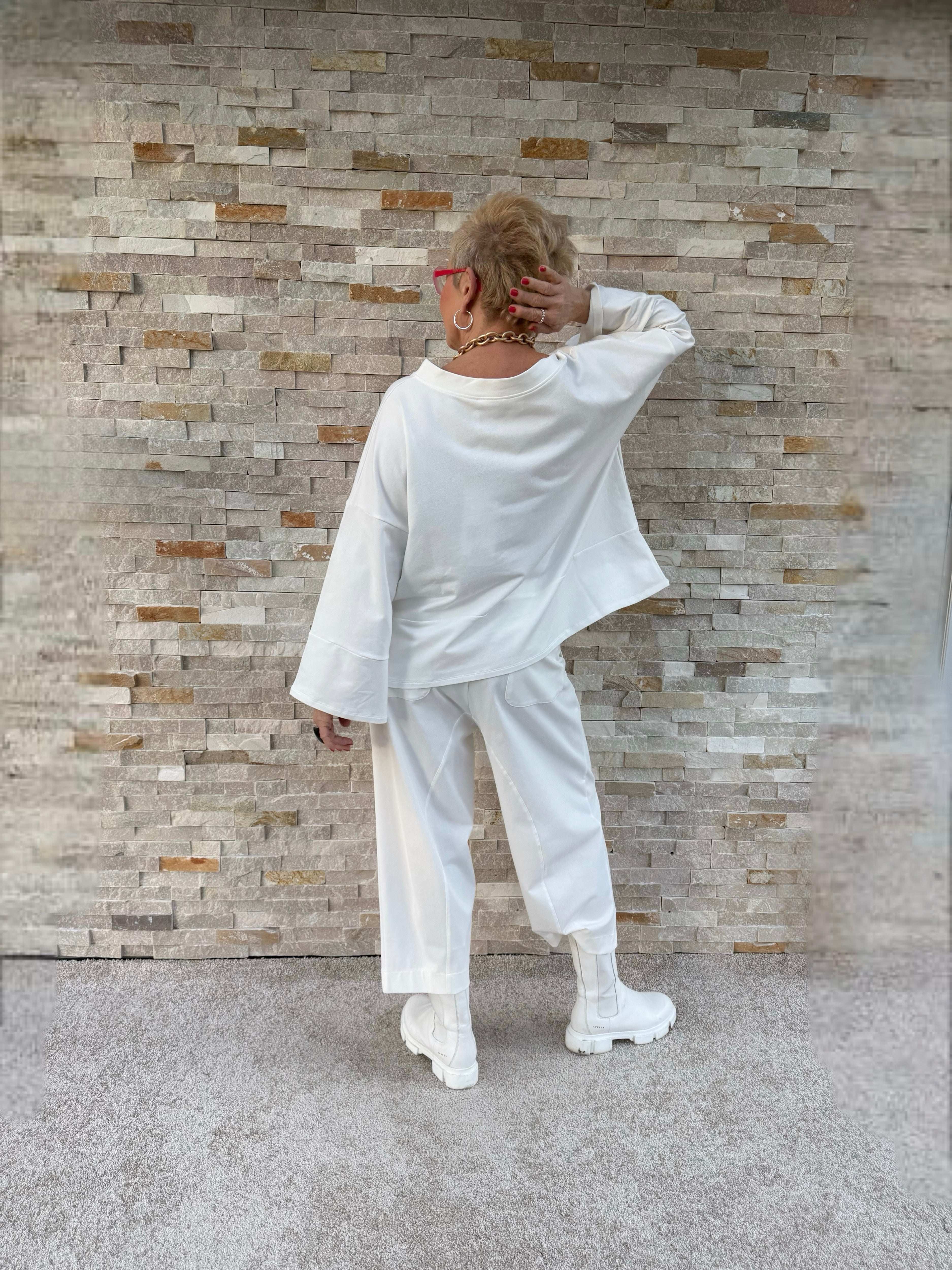 Oversized Sweatshirt ANITA in Offwhite