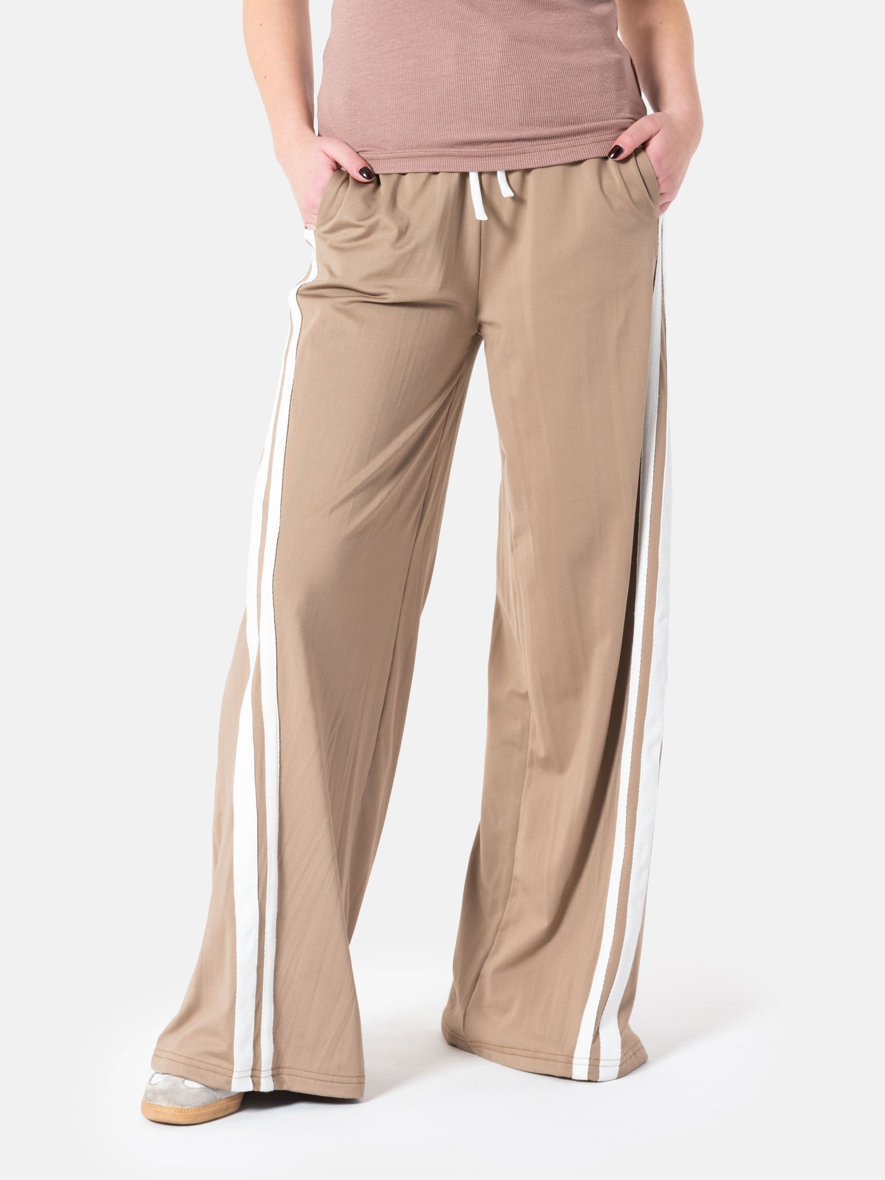 Jogg Pant PENNI mit Streifen in Mocha