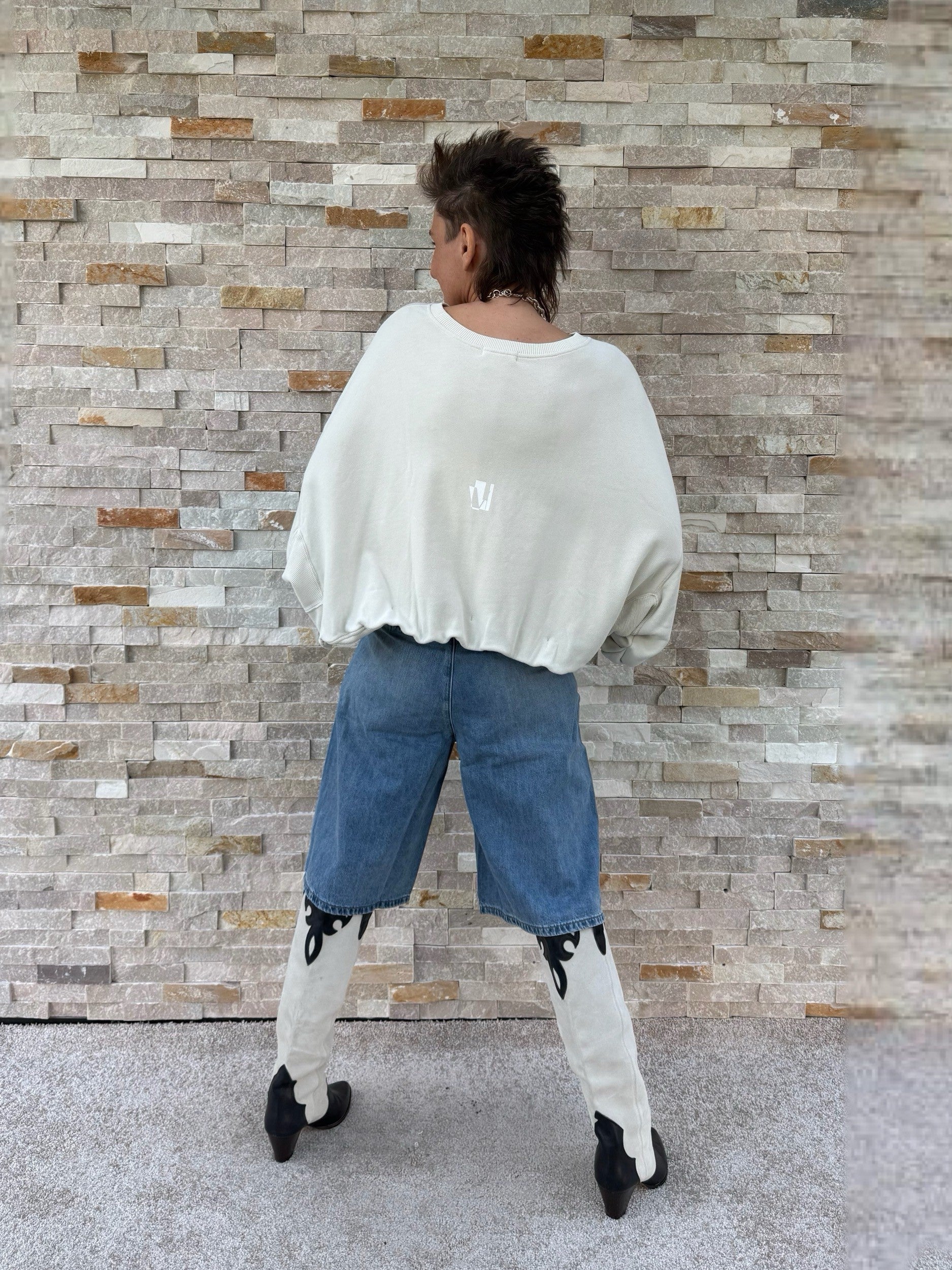 Jeans Bermuda Shorts JUDY in Steel Blue