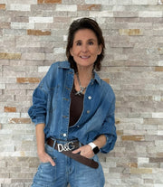 Kurzjacke ER HEROSA in Jeansoptik palermo blue