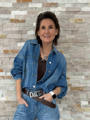 Kurzjacke ER HEROSA in Jeansoptik palermo blue