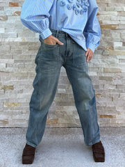 O-Shape Jeans ISABELLA dirty water blue