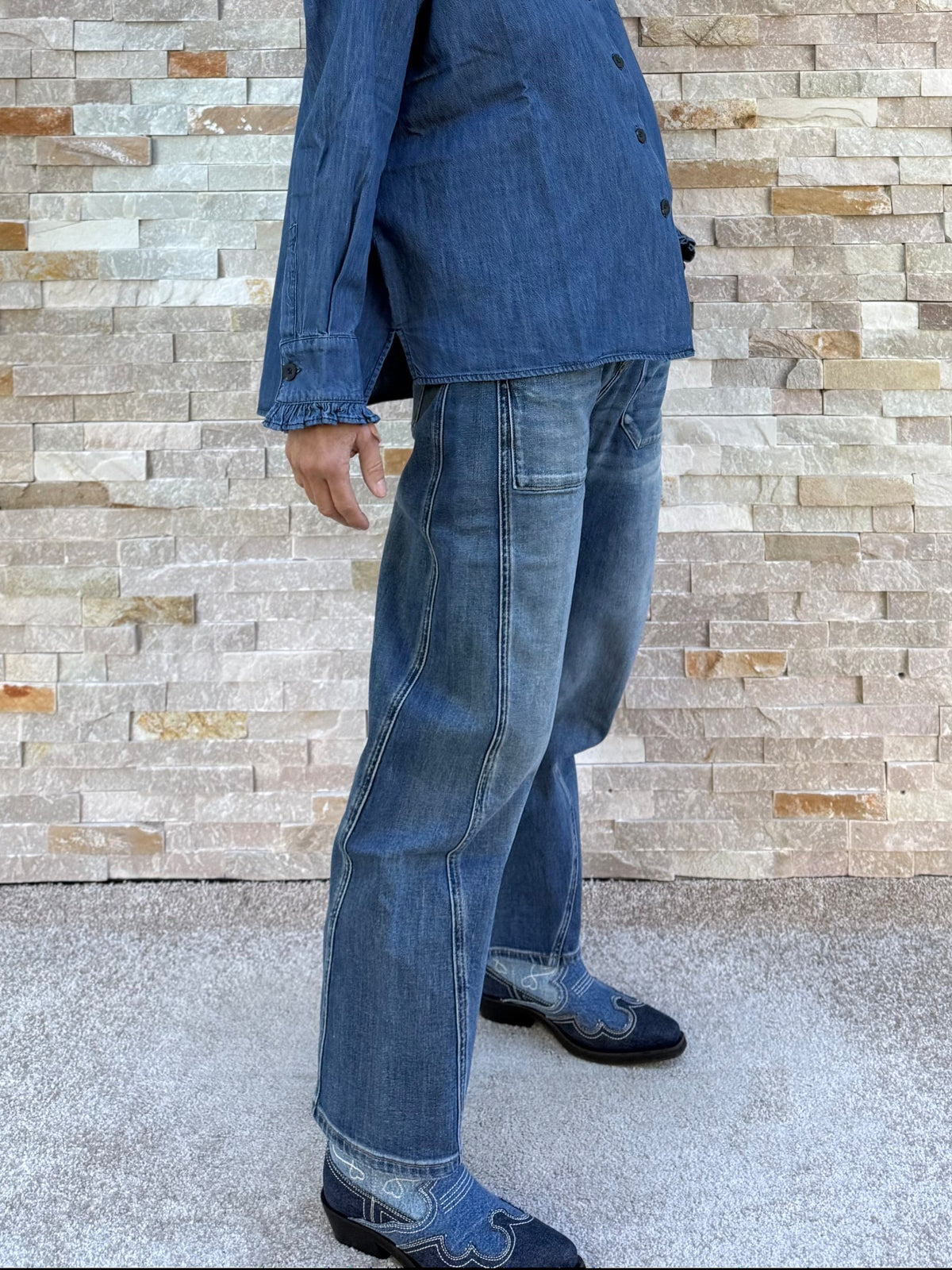 O-Shape Jeans ISABELLA in Domain Blue
