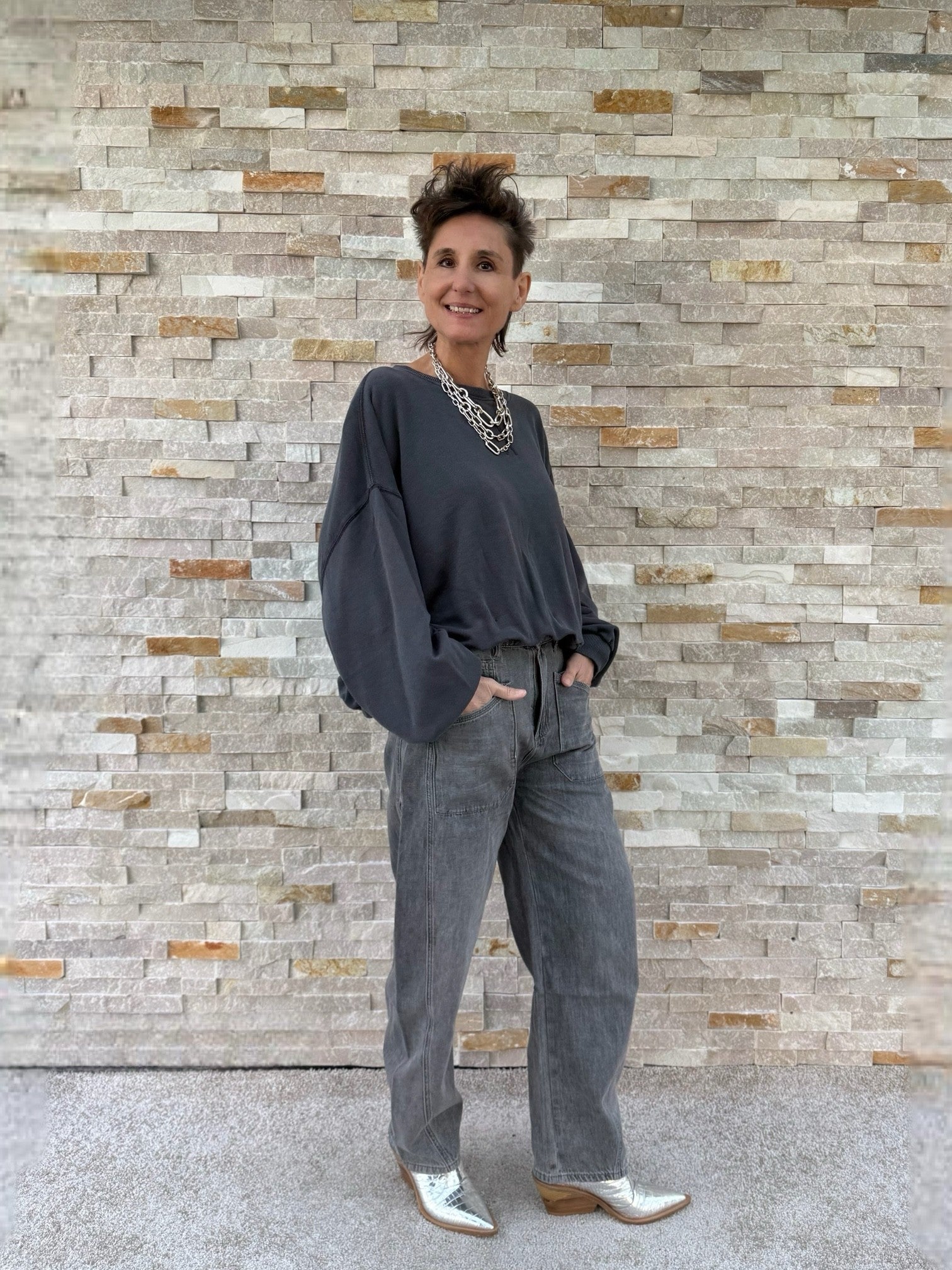 Elias Rumelis Jeans ISABELLA in Coast Grey