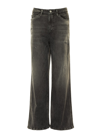 Jeans KALEA mit extra weitem Bein silent great grey