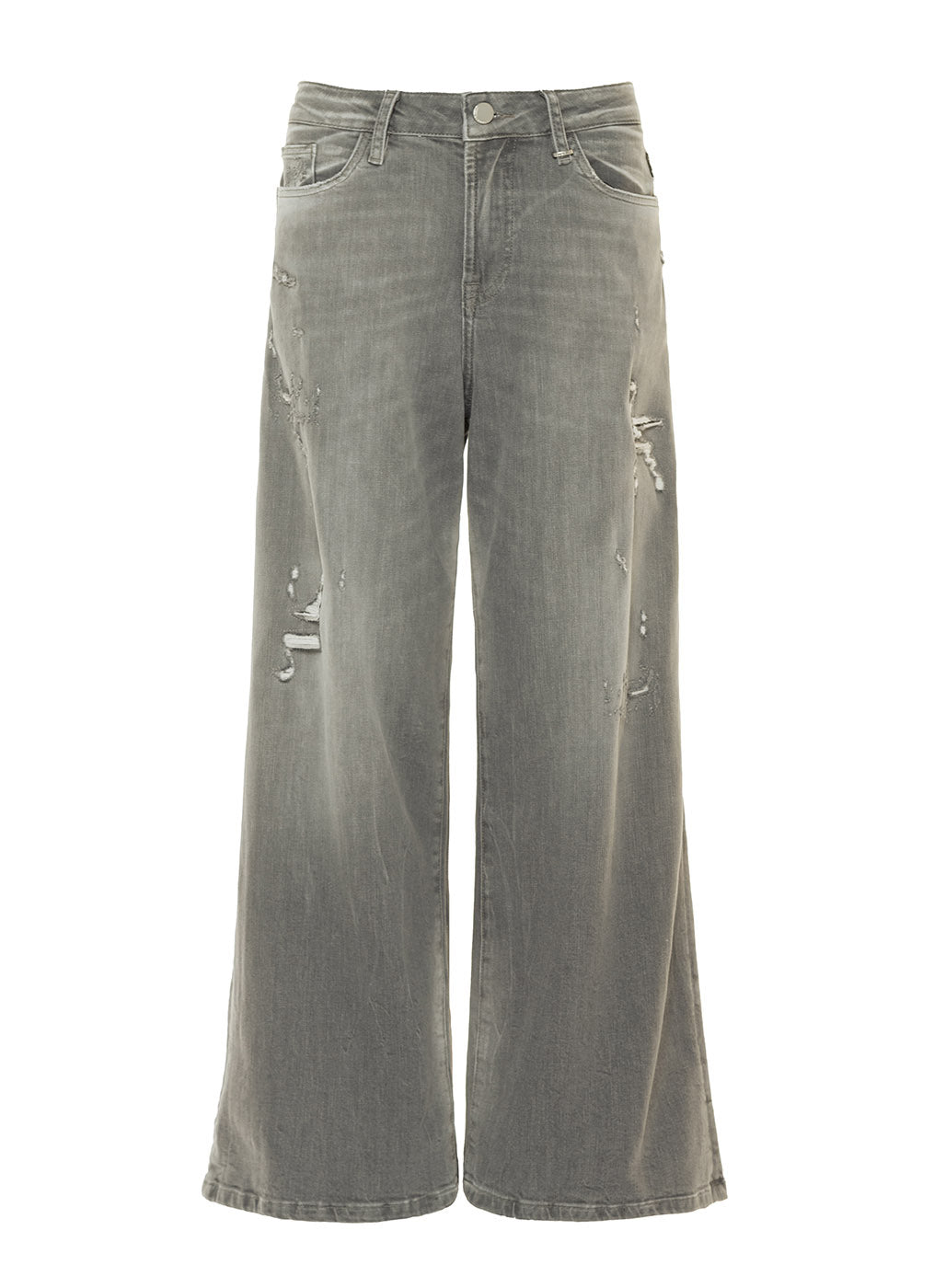 Jeans KALEA mit extra weitem Bein town grey