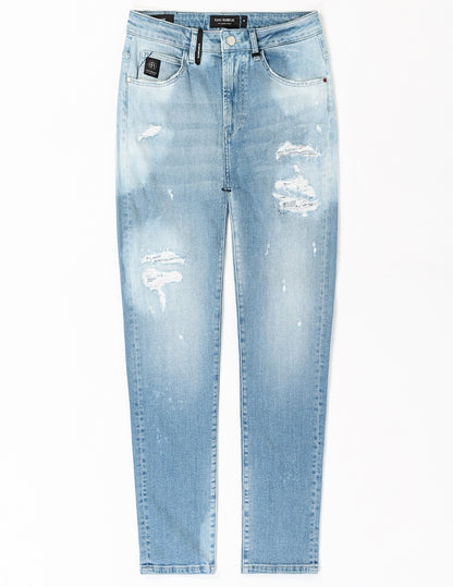 Jeans LANI destroyed relaxed Fit in Frost Blue