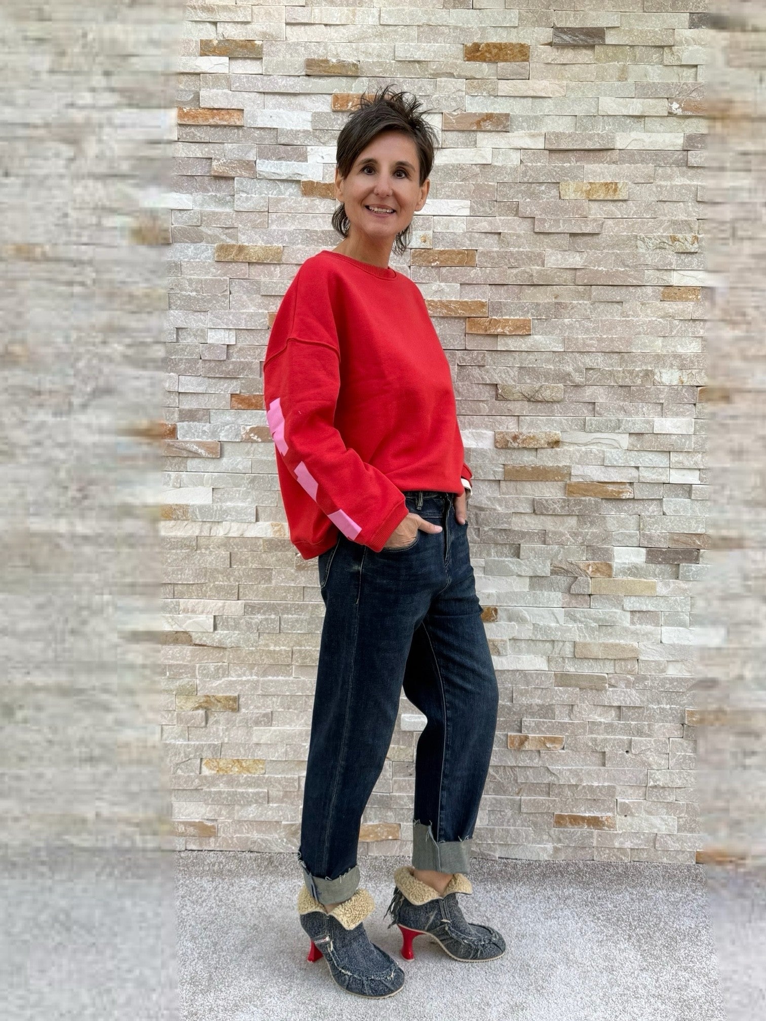 Jeans MIA Smile straight leg in domingo blue