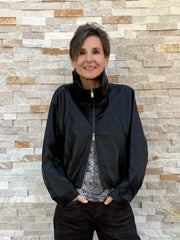 Blouson REVERIE in Lederimitat Schwarz