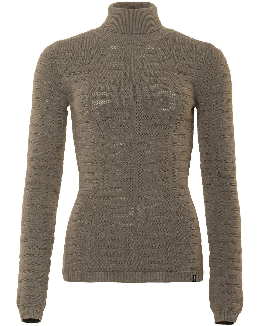 Pullover TILLIE mit Rollkragen Jacquard Oak