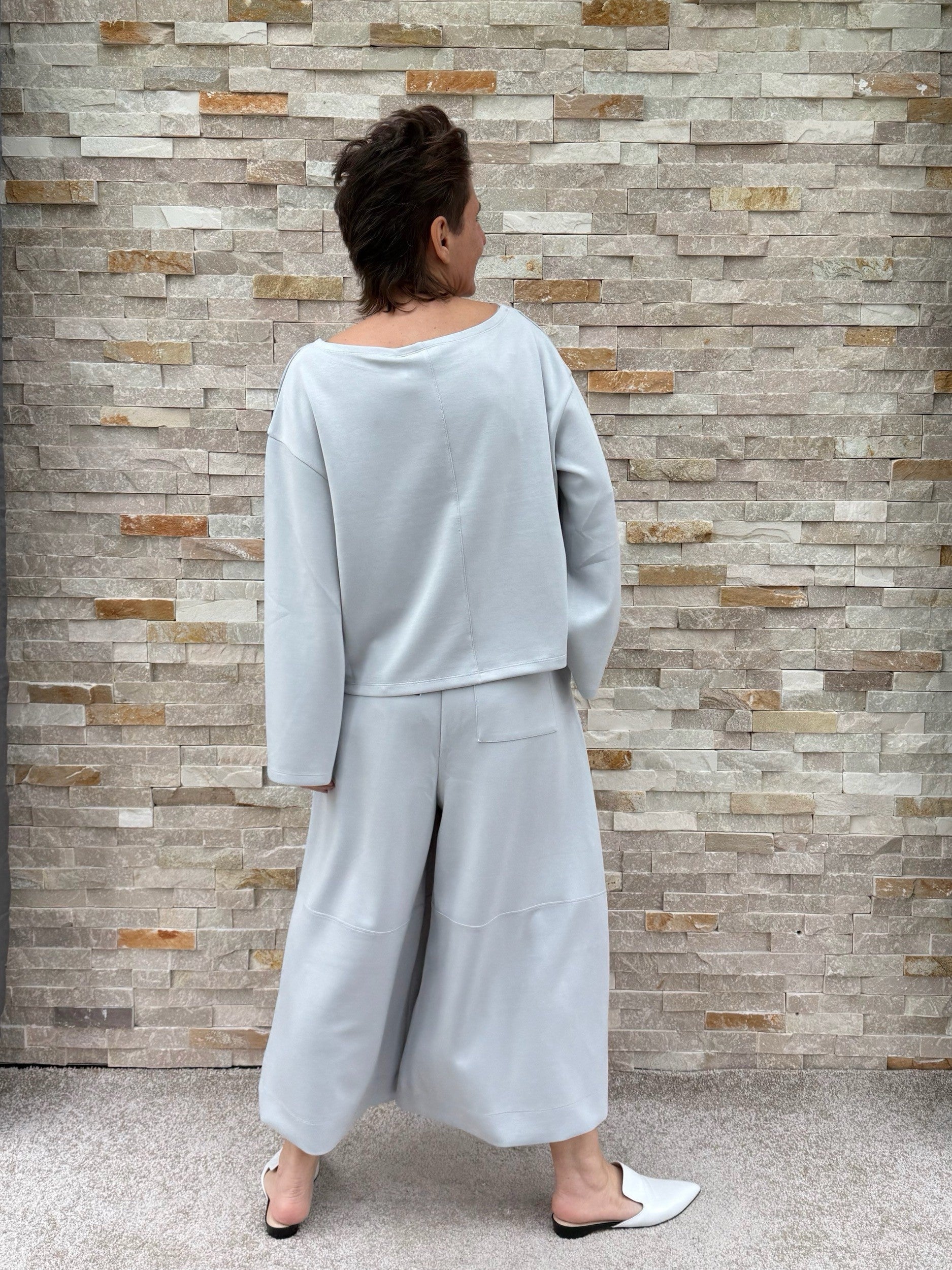 Scuba Culotte MAEVA in Silbergrau
