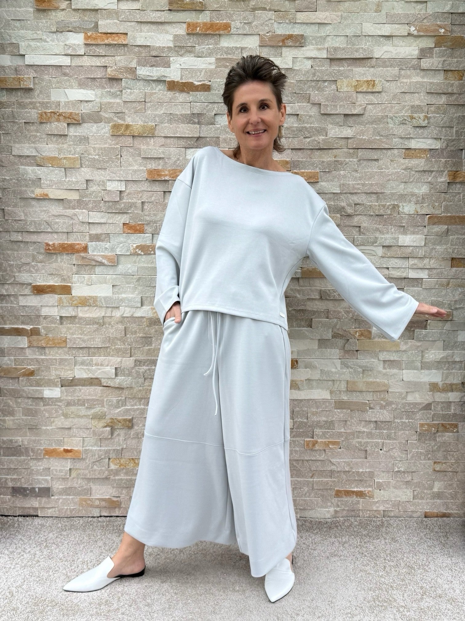 Scuba Culotte MAEVA in Silbergrau