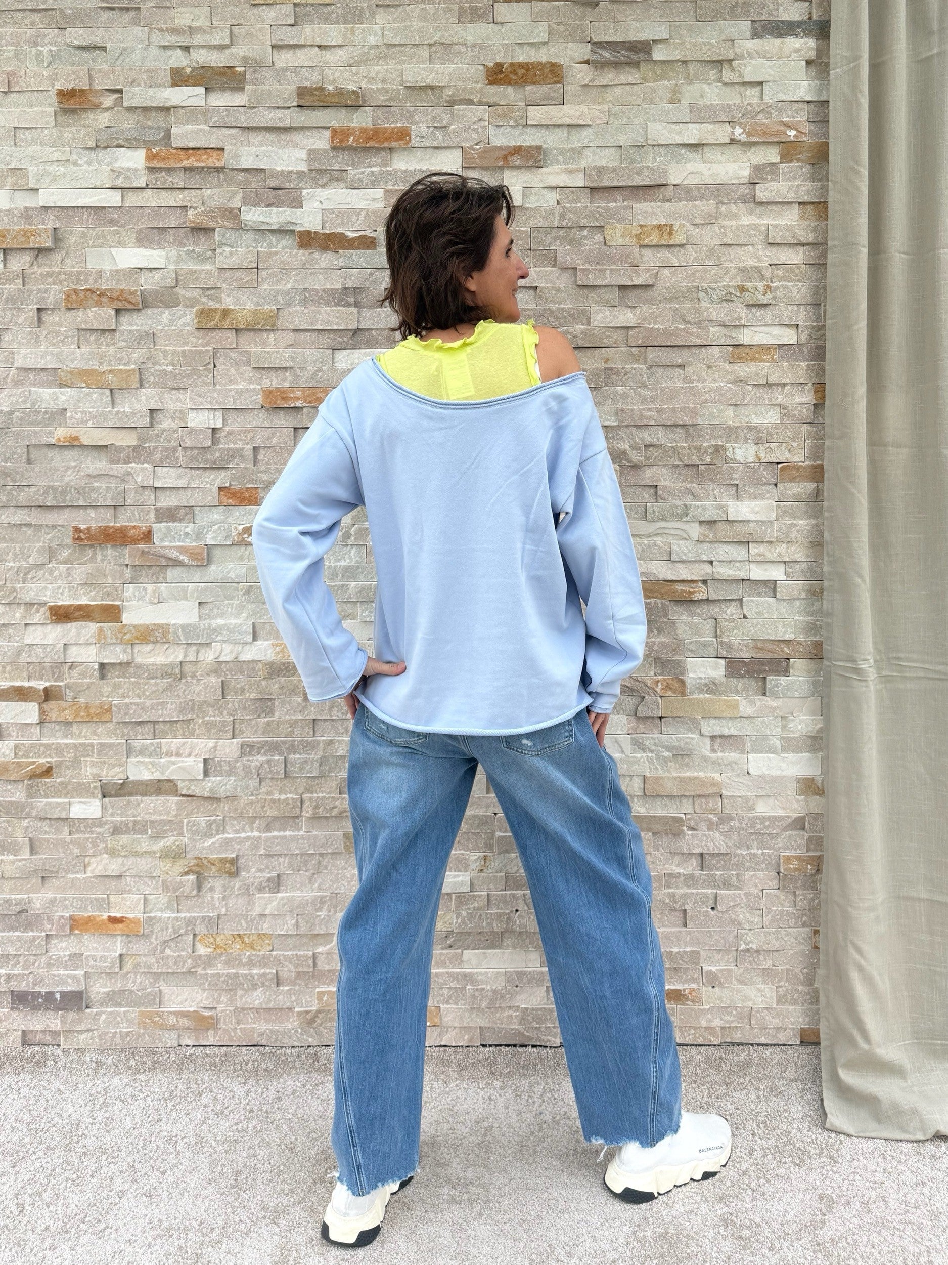 Oversized Sweatshirt WINIFRI in Blue