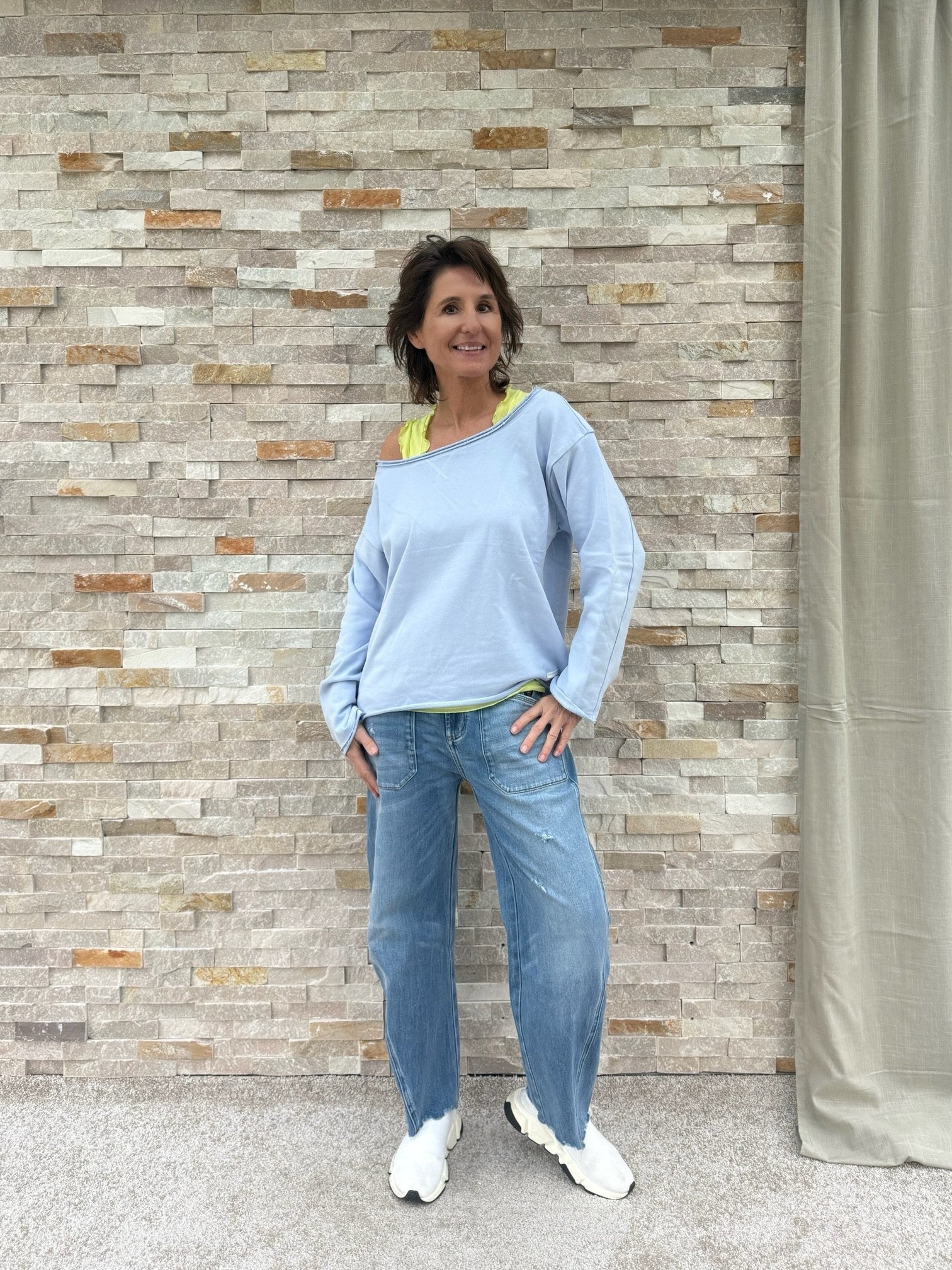 Oversized Sweatshirt WINIFRI in Blue