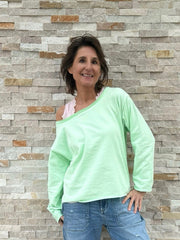 Oversized Sweatshirt WINIFRI in Mintgrün