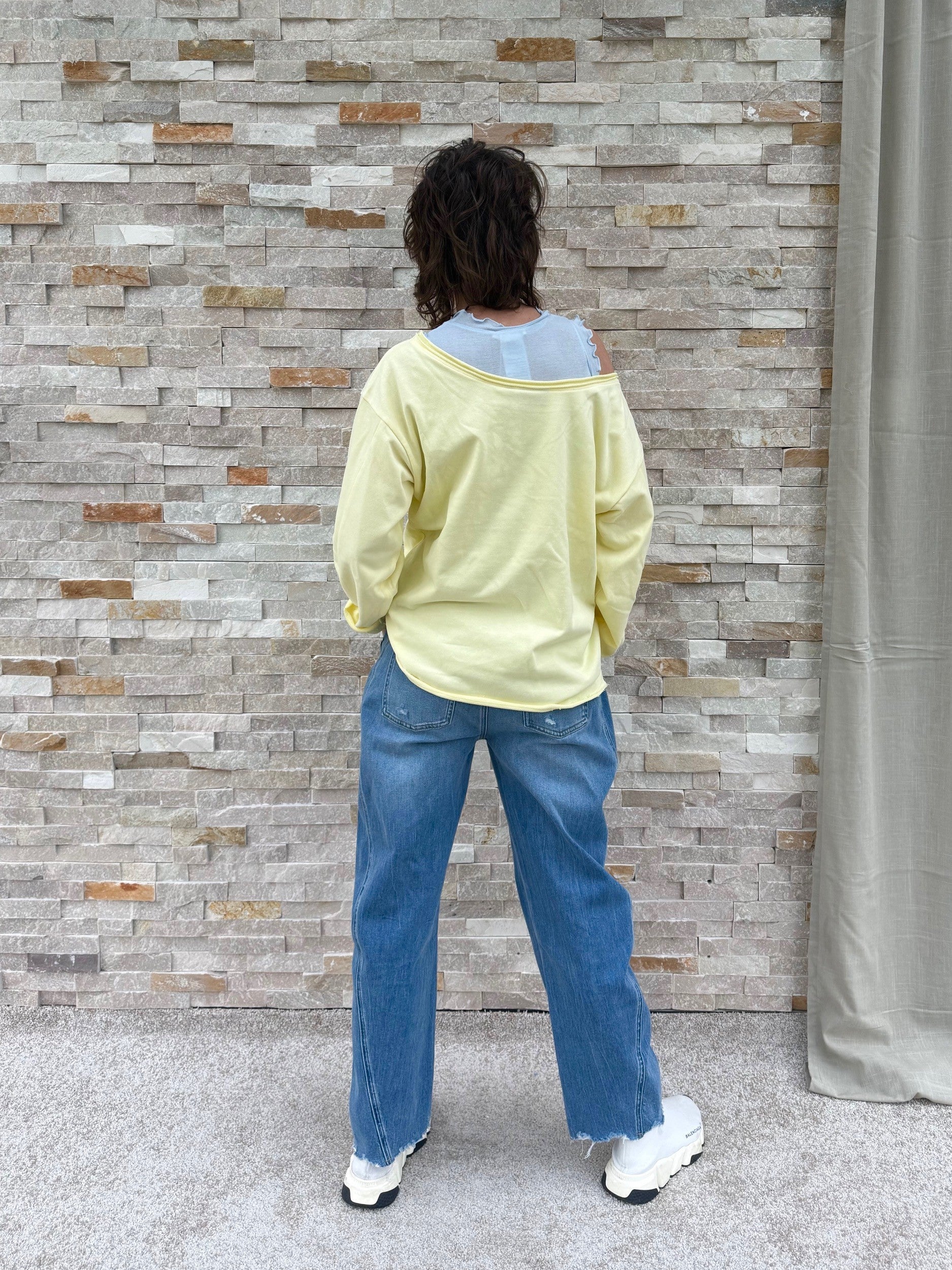 Oversized Sweatshirt WINIFRI in Vanilla