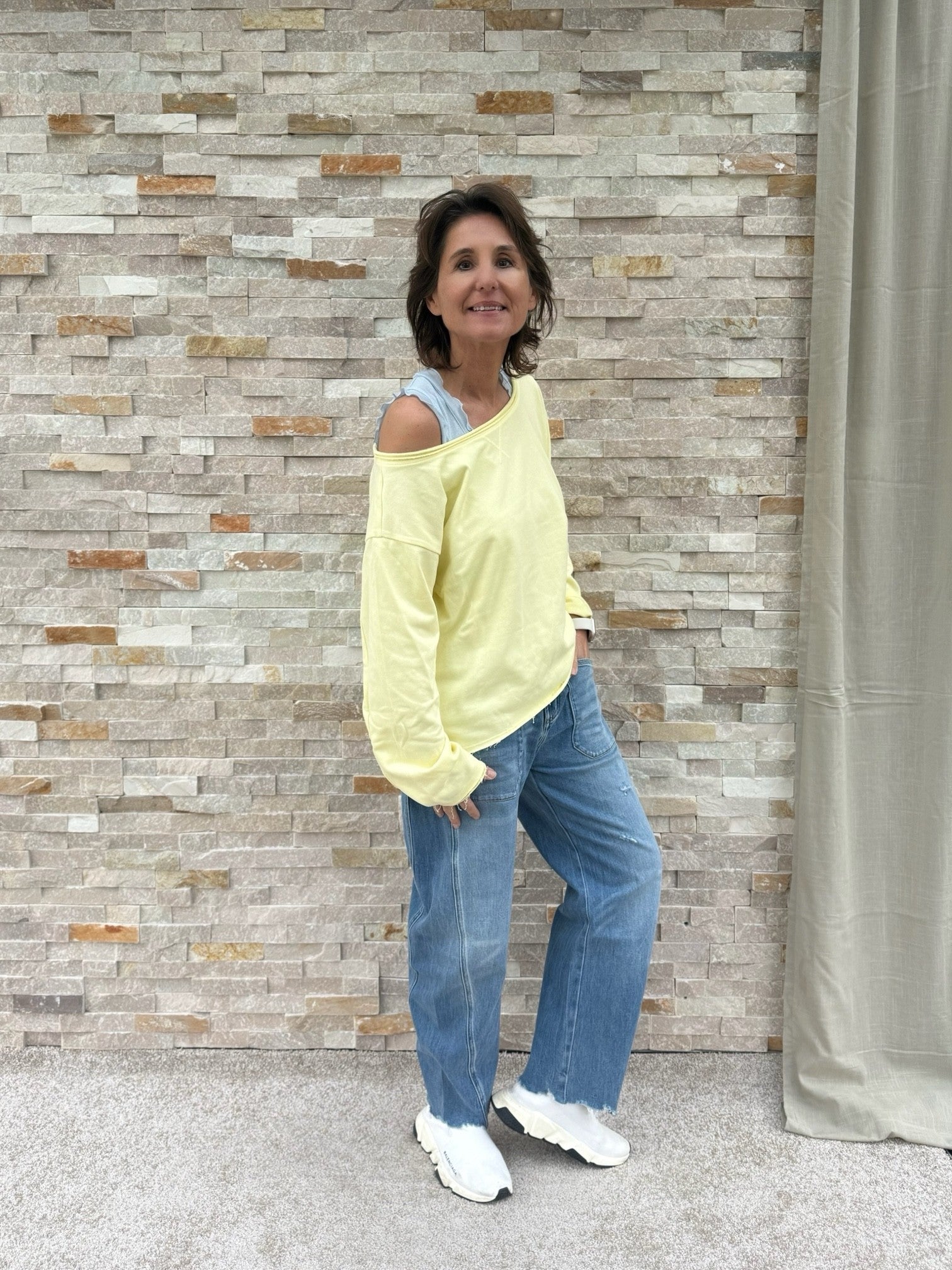 Oversized Sweatshirt WINIFRI in Vanilla