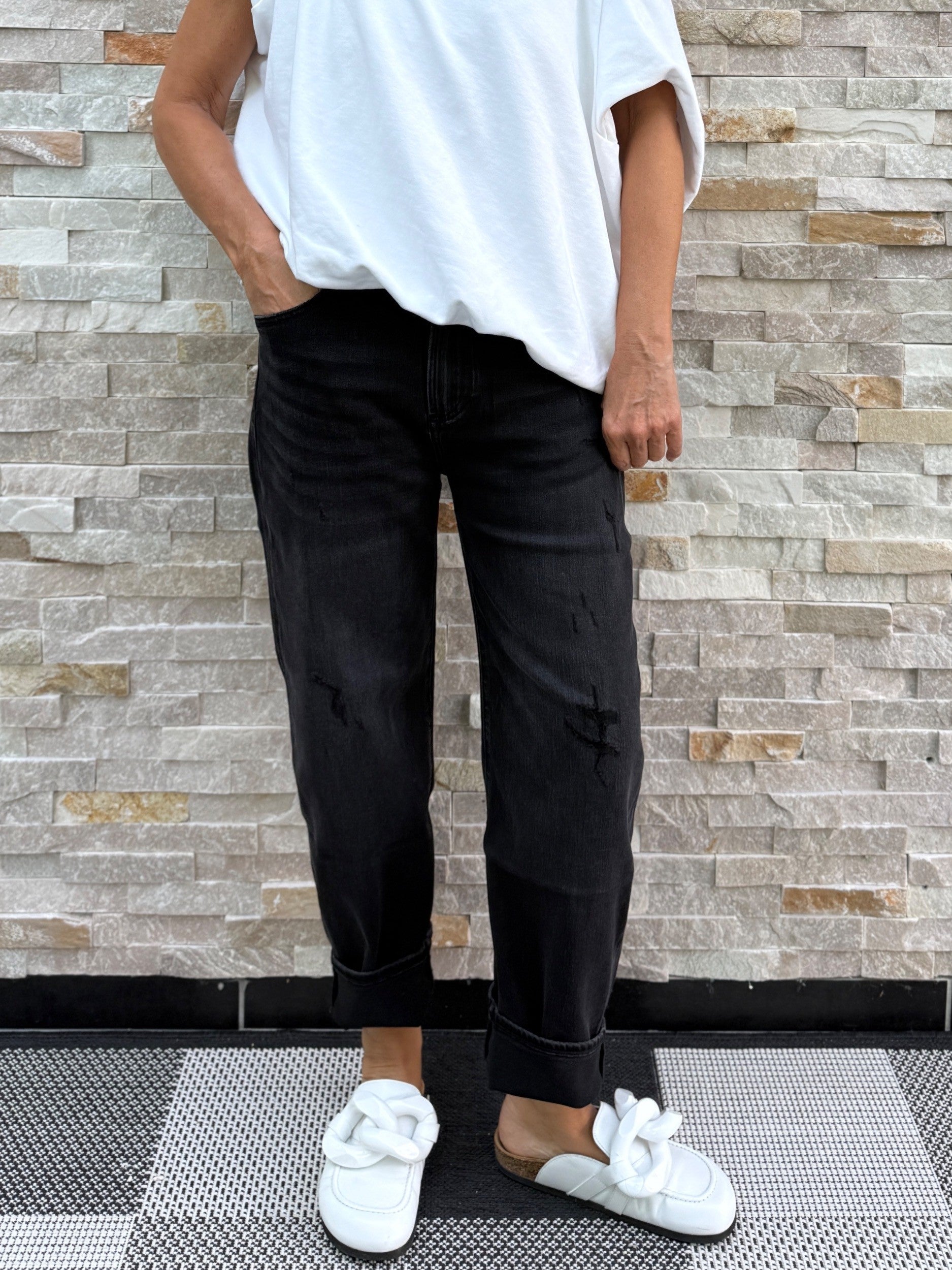 Jeans YOANA O-Shape Ebony Black Wash