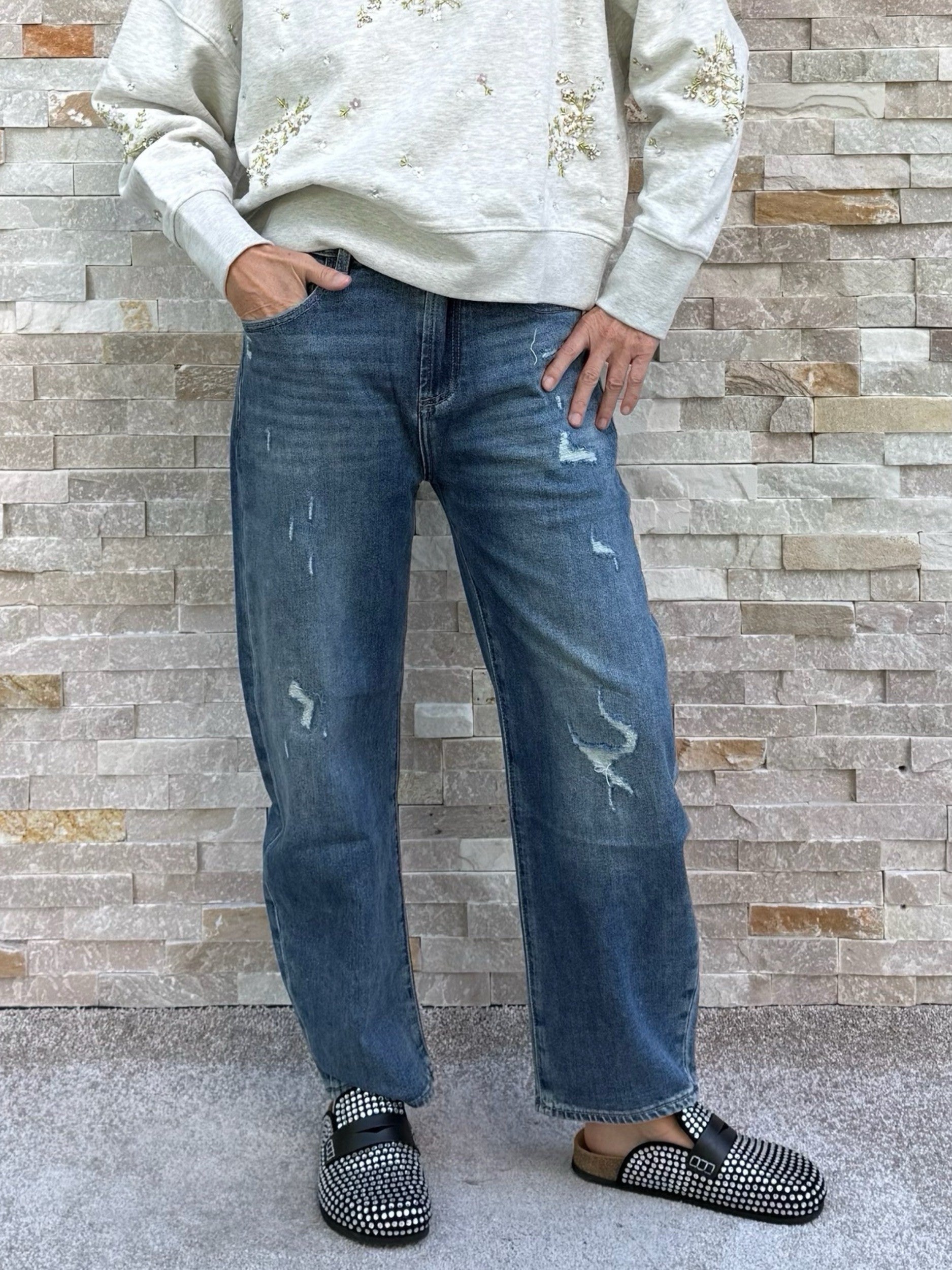 O-Shape Jeans YOANA in puerto blue