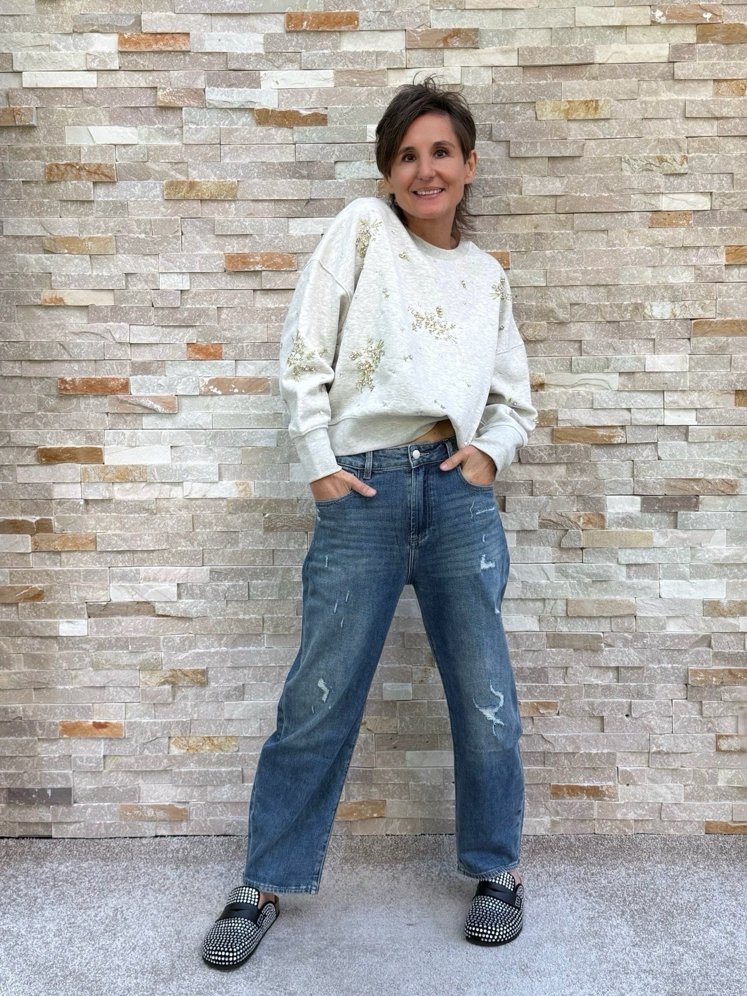 O-Shape Jeans YOANA in puerto blue