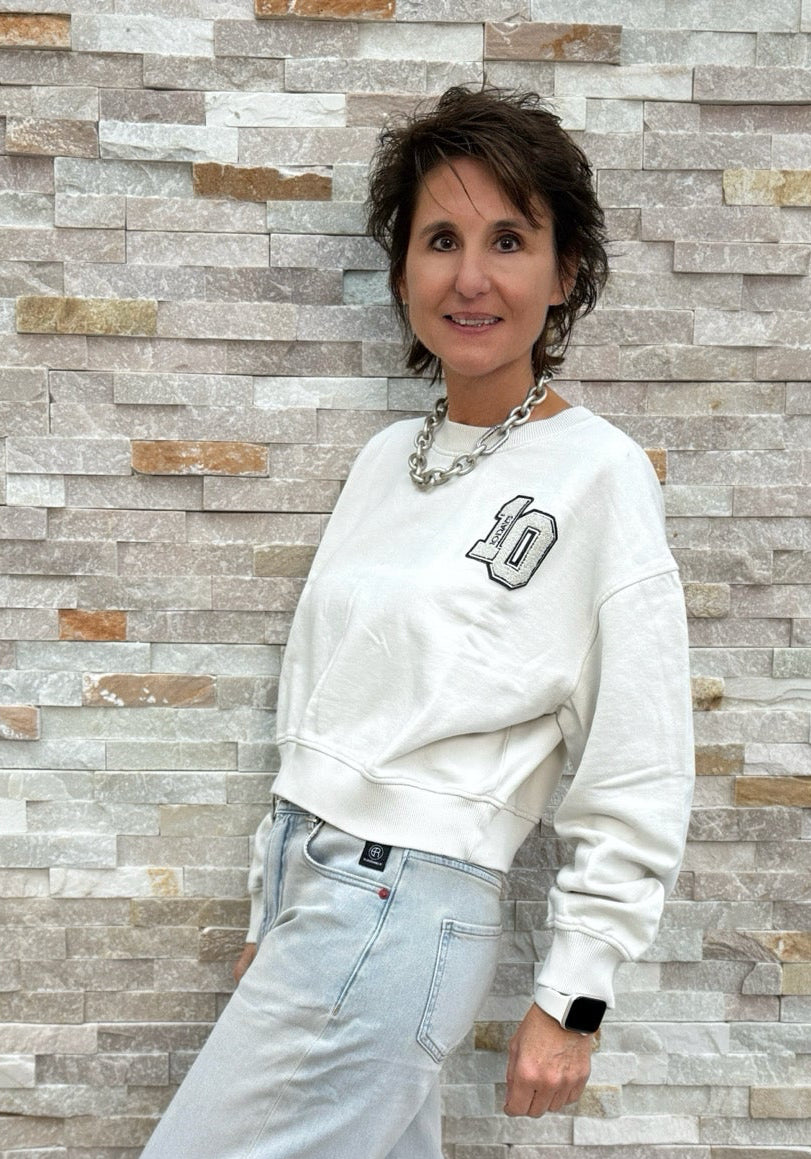 Cropped Sweatshirt mit 10-Patch in cleansing kit